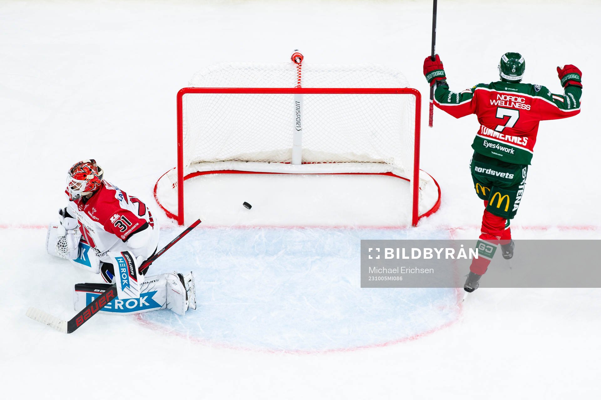 Frölundas Henrik Tömmernes jublar