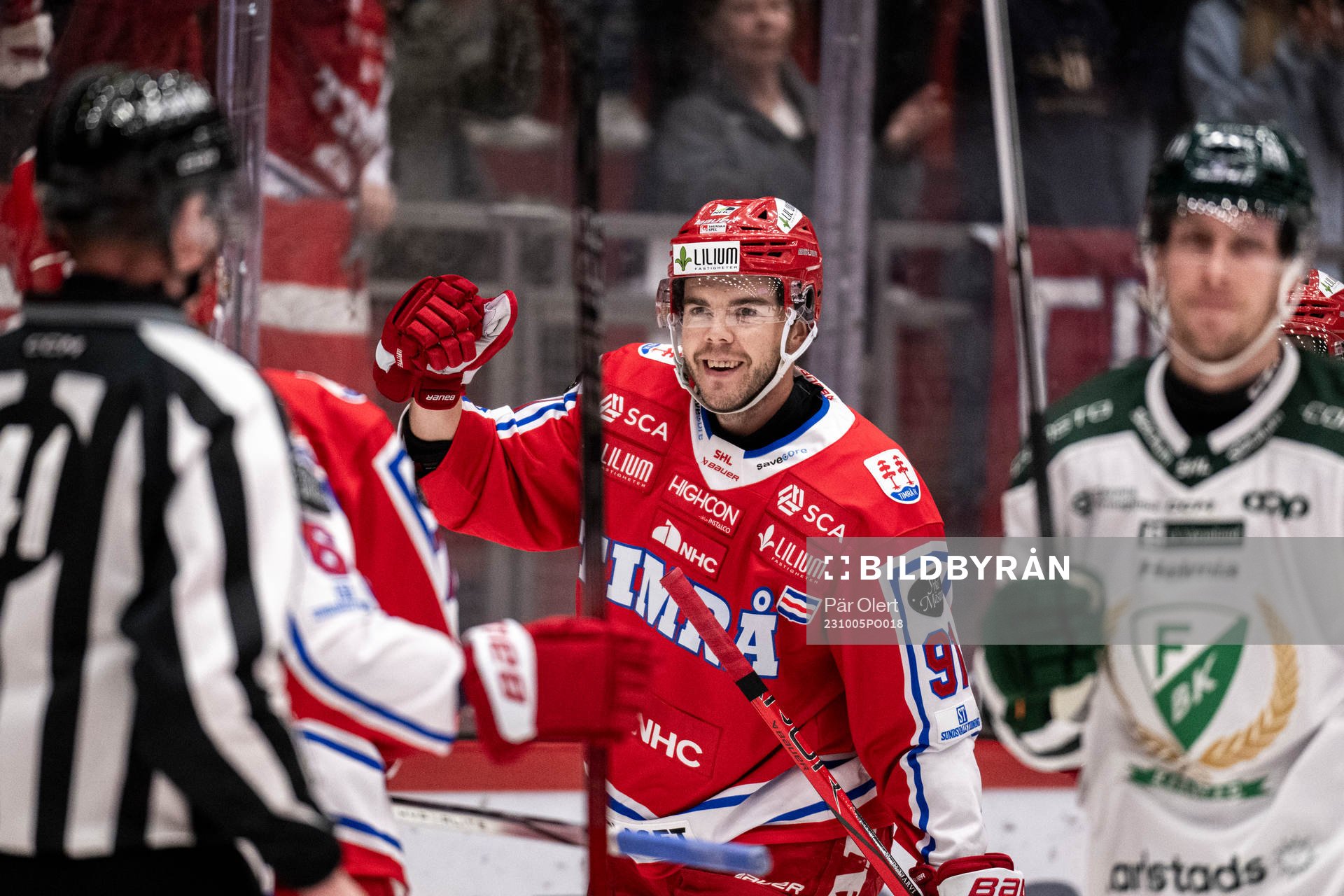 Timrås Magnus Pääjärvi jublar