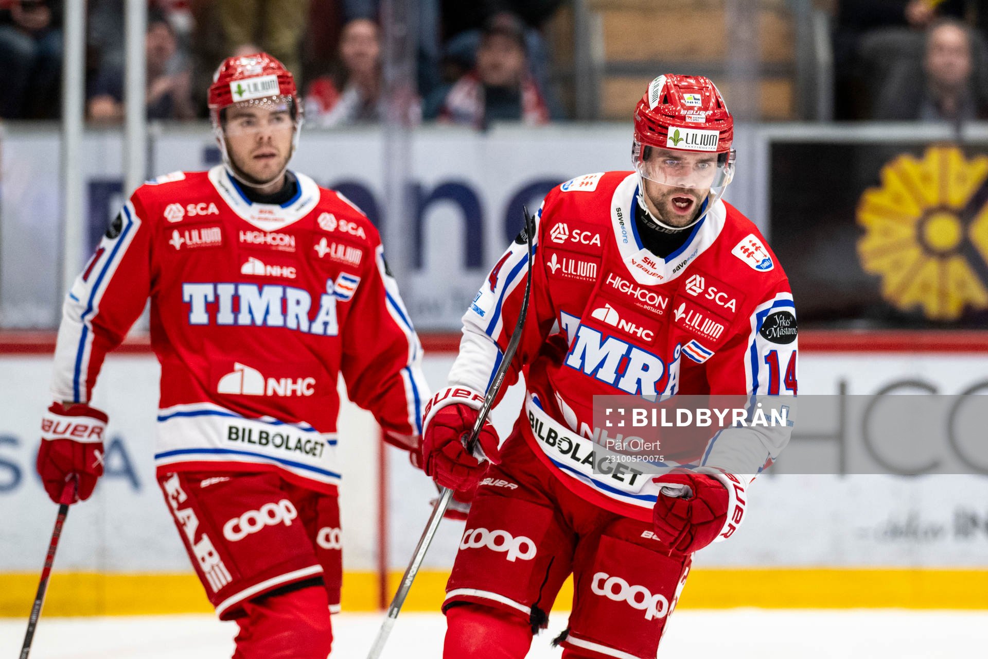Timrås Emil Pettersson jublar 2-4