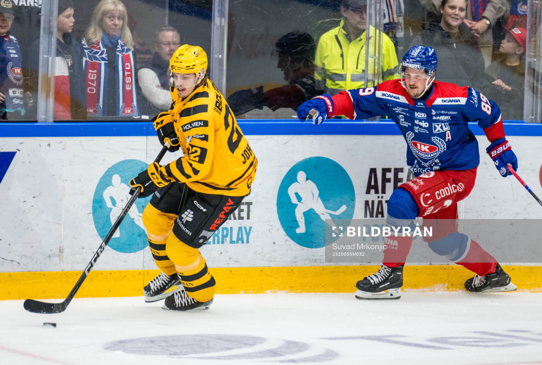 Skellefteås Jonathan Johnson och Oskarshamns Patrik