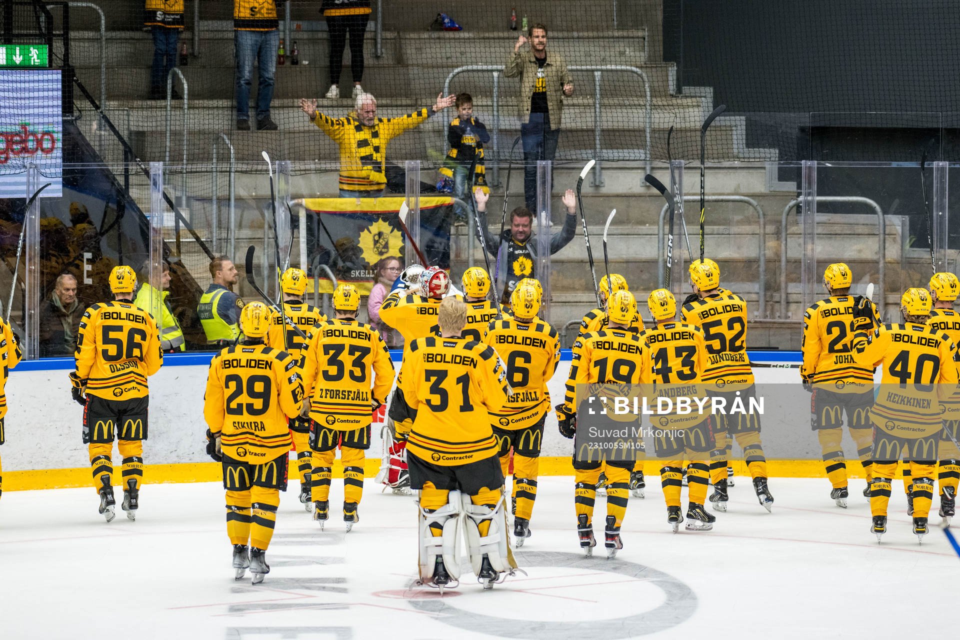 Skellefteås spelare jublar