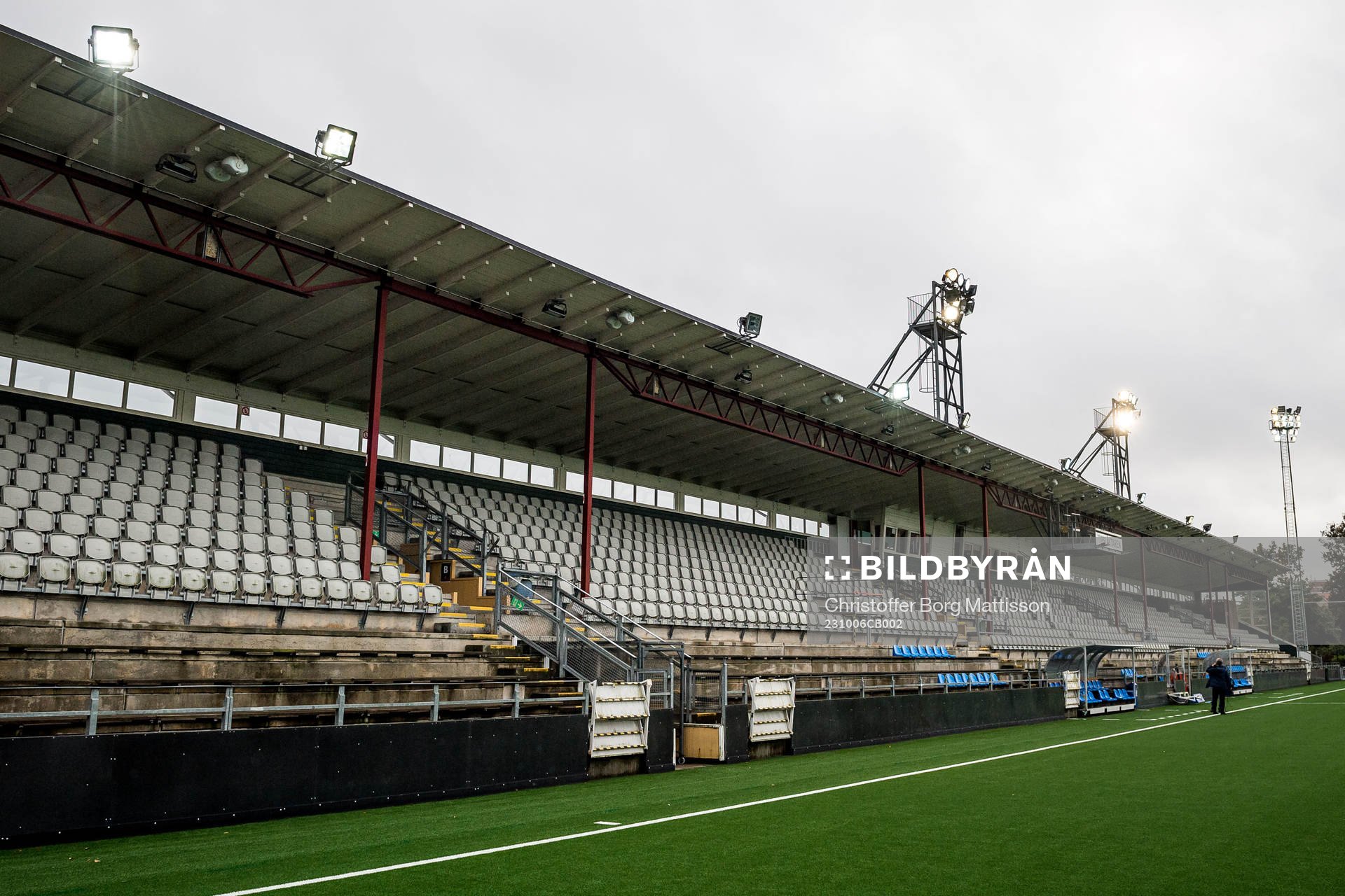Läktare på Malmö IP