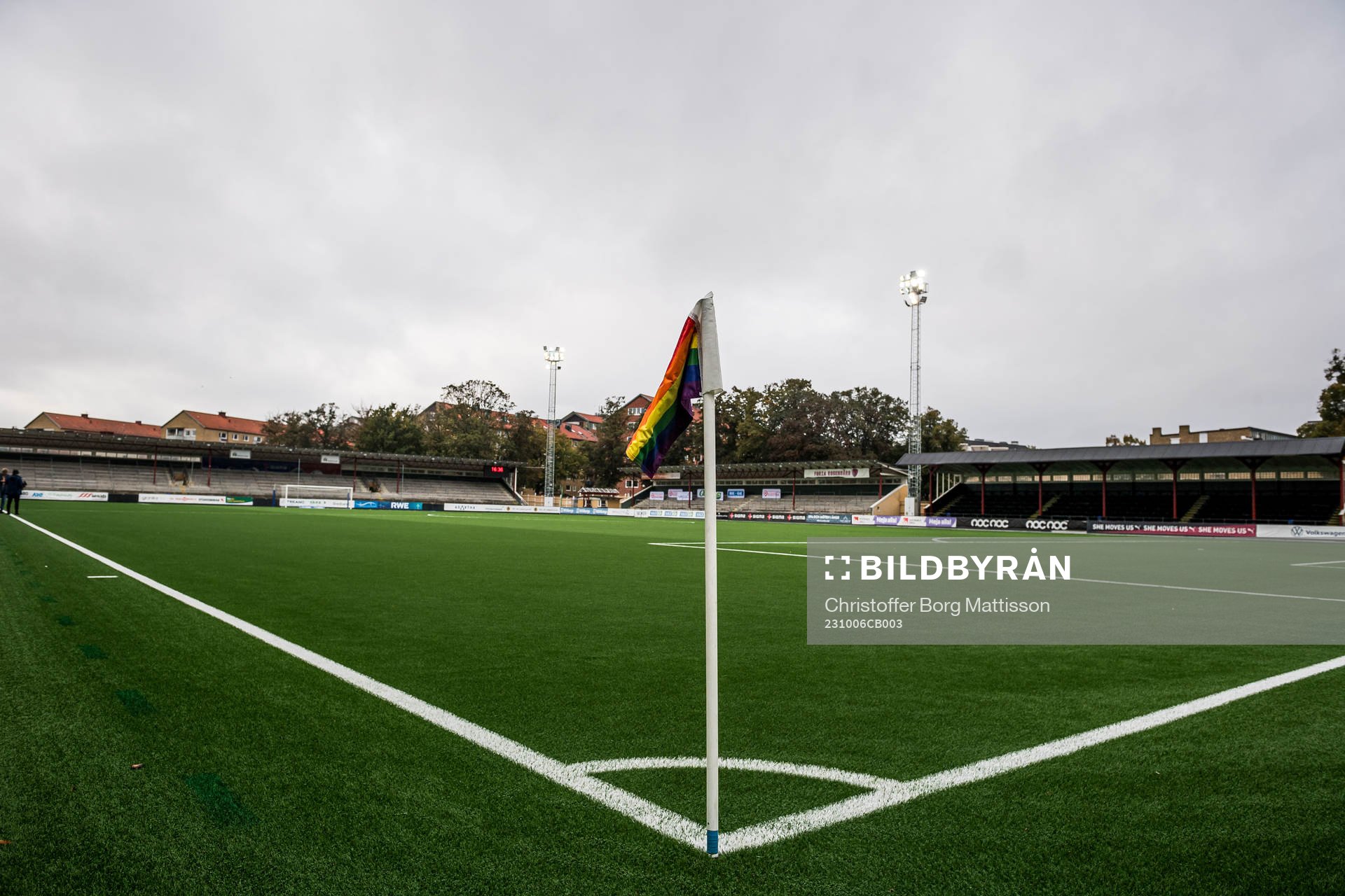 Hörnflagga på Malmö IP
