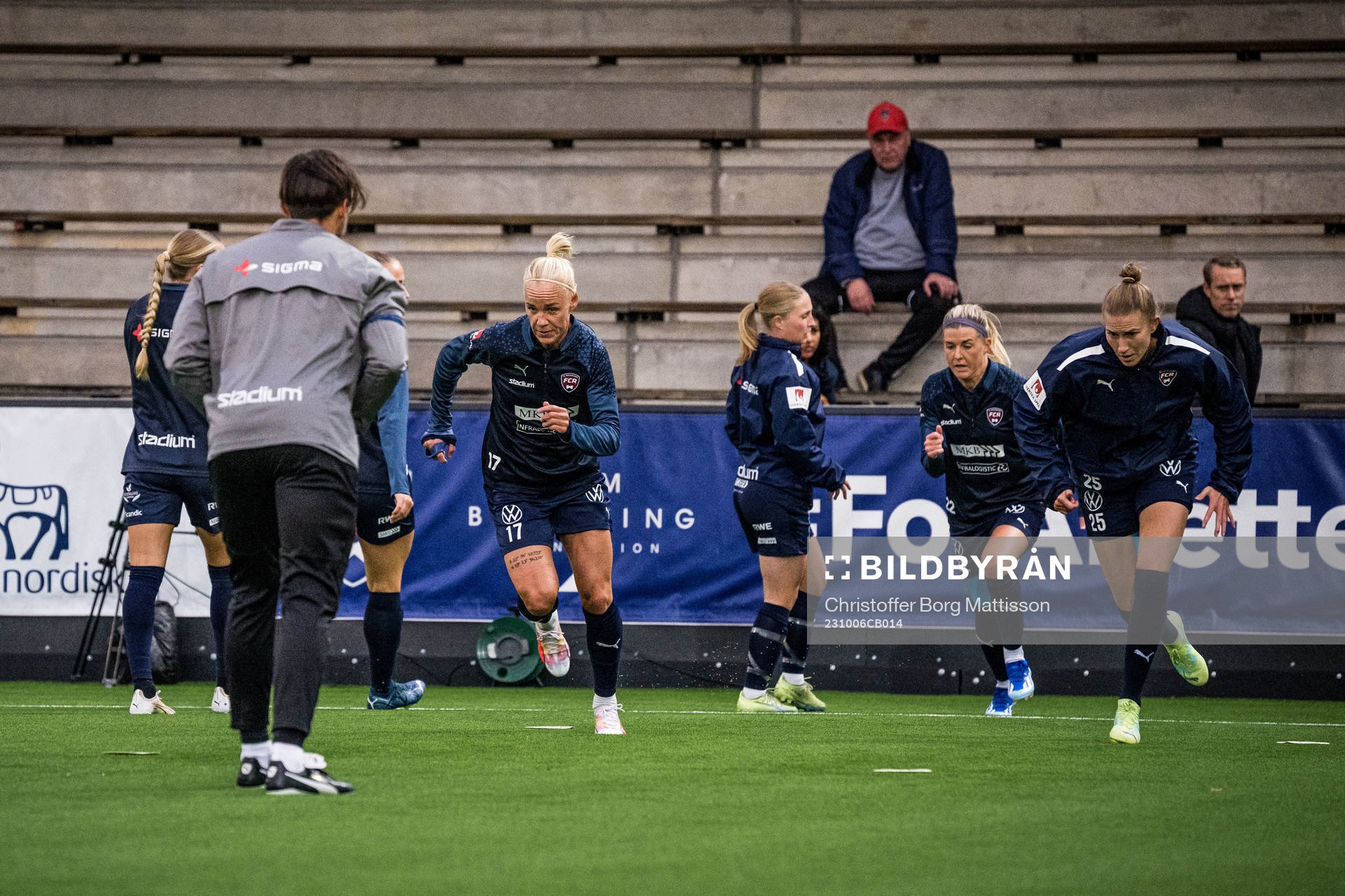 FC Rosengårds Caroline Seger och Emma Berglund