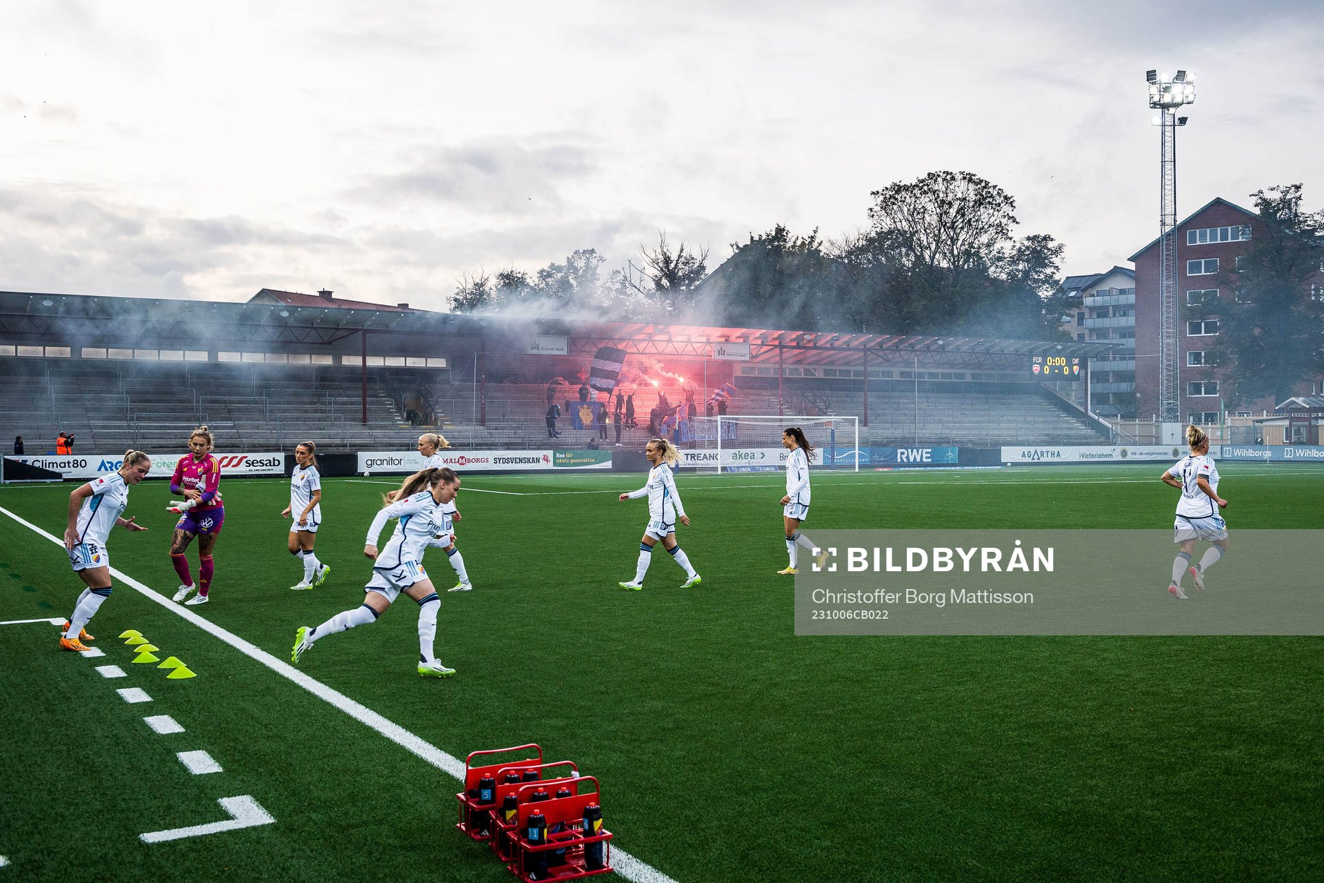 Djurgårdens supportrar och spelare