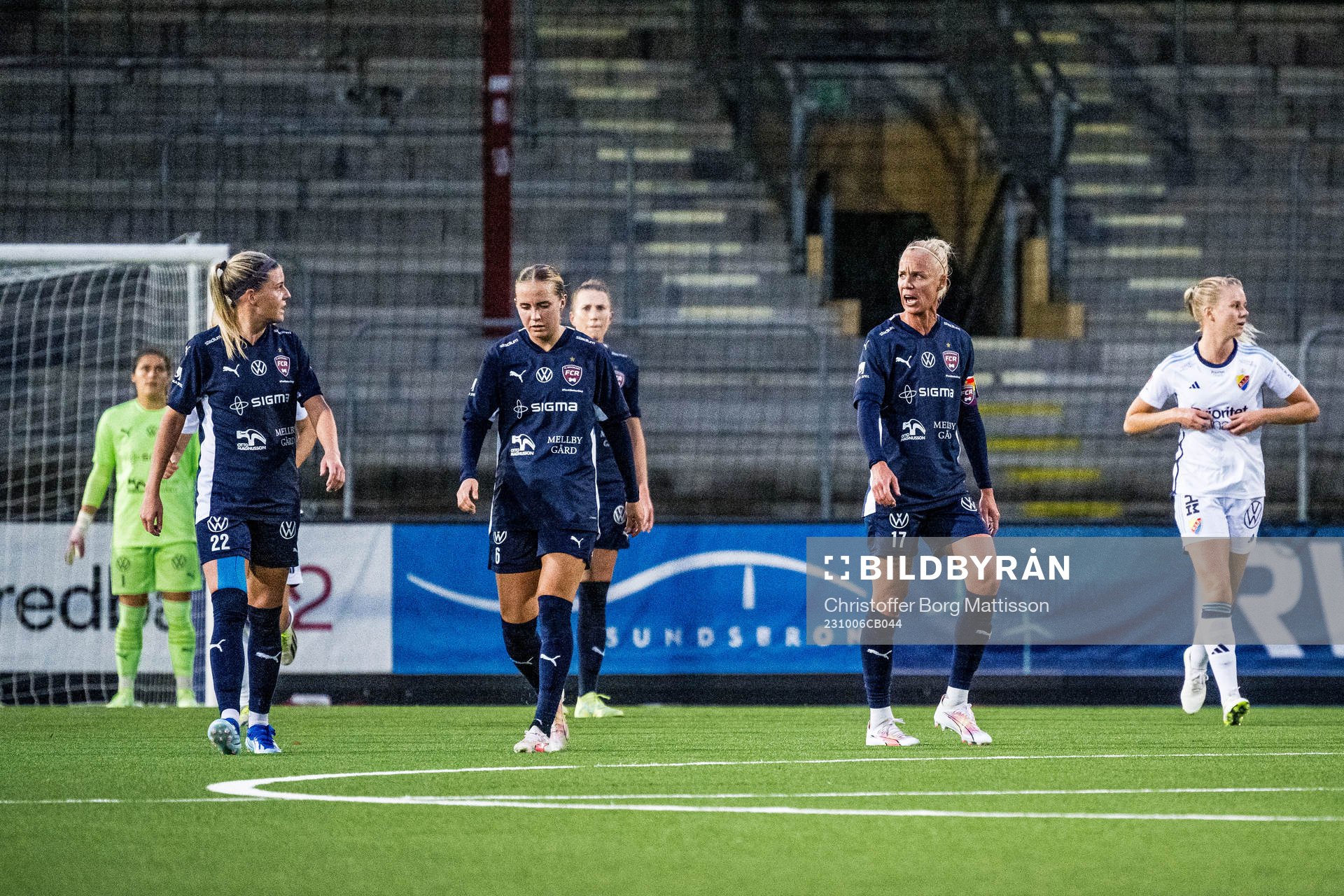 FC Rosengårds Olivia Schough, Ria Noora Minerva Öling och