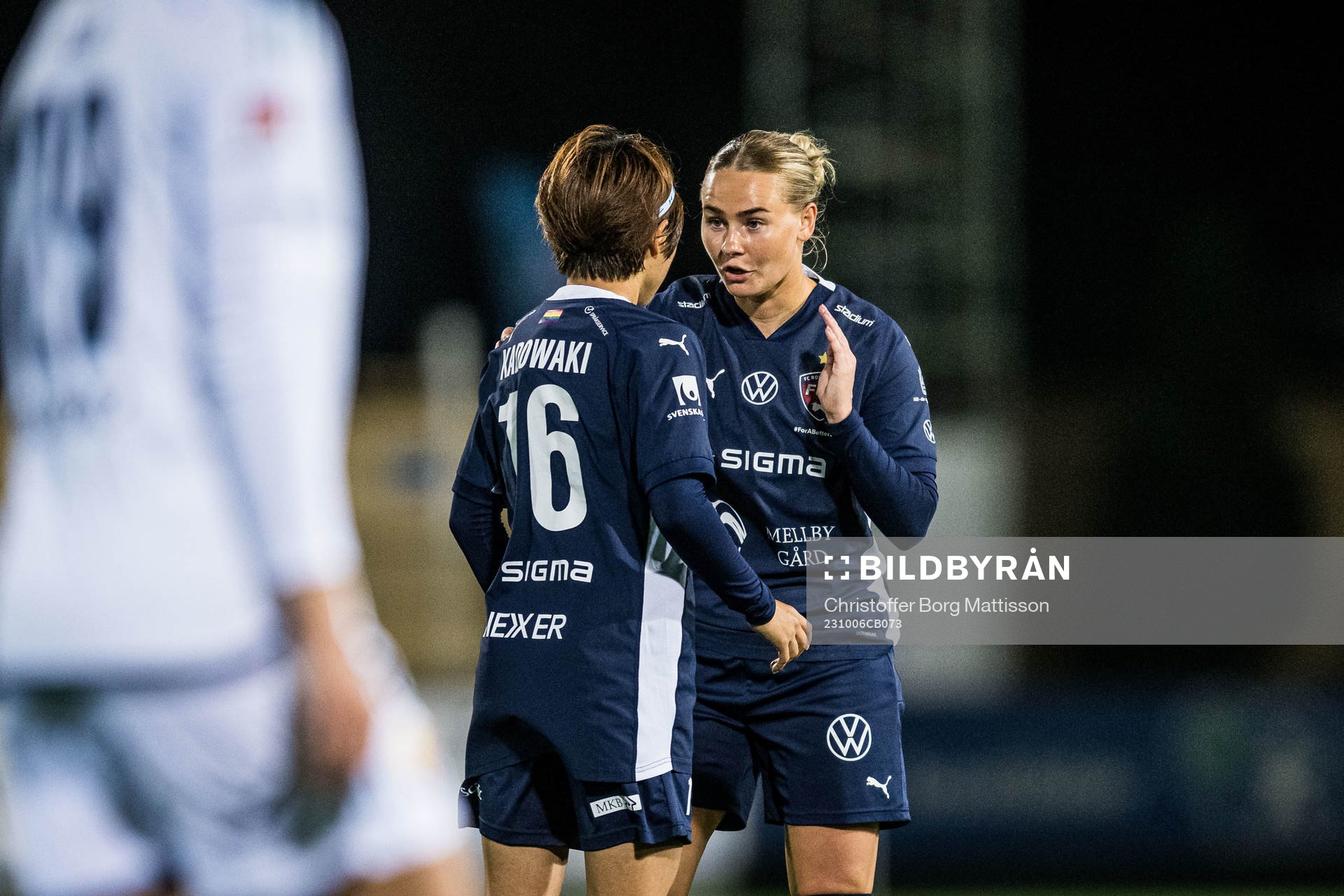 FC Rosengårds Mai Kadowaki och Emma Jansson