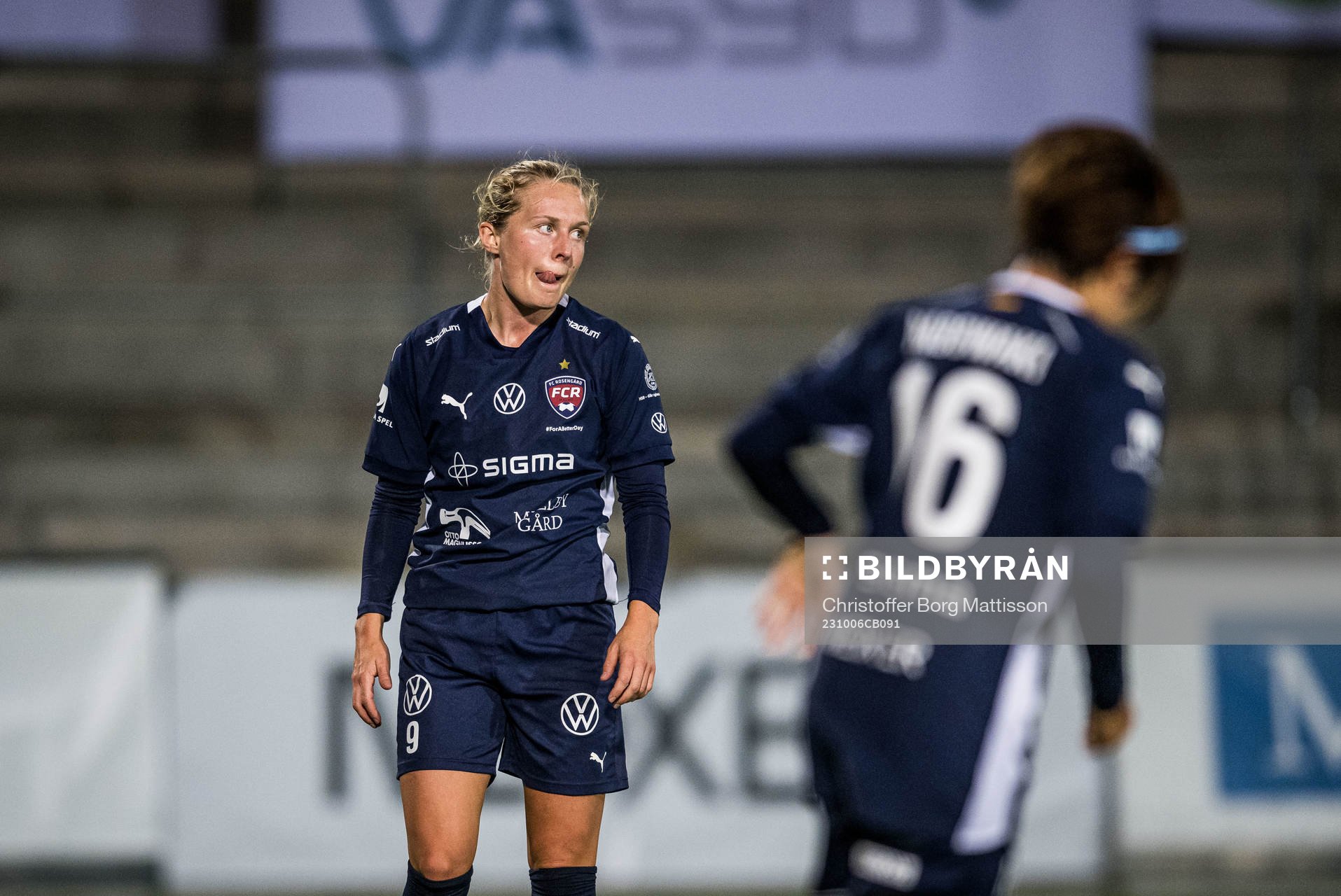 FC Rosengårds Emilia Larsson deppar