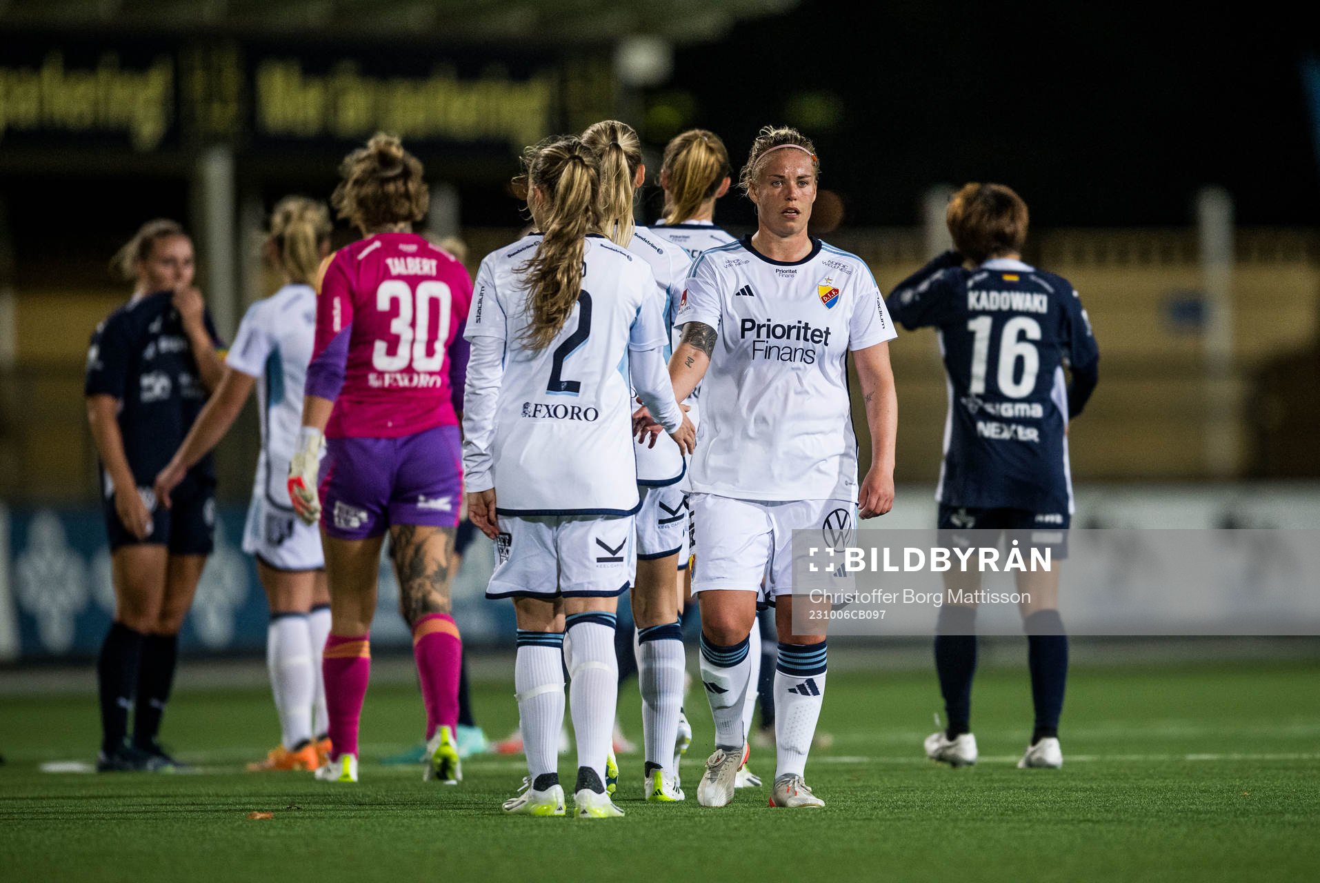 Djurgårdens Therese Åsland deppar