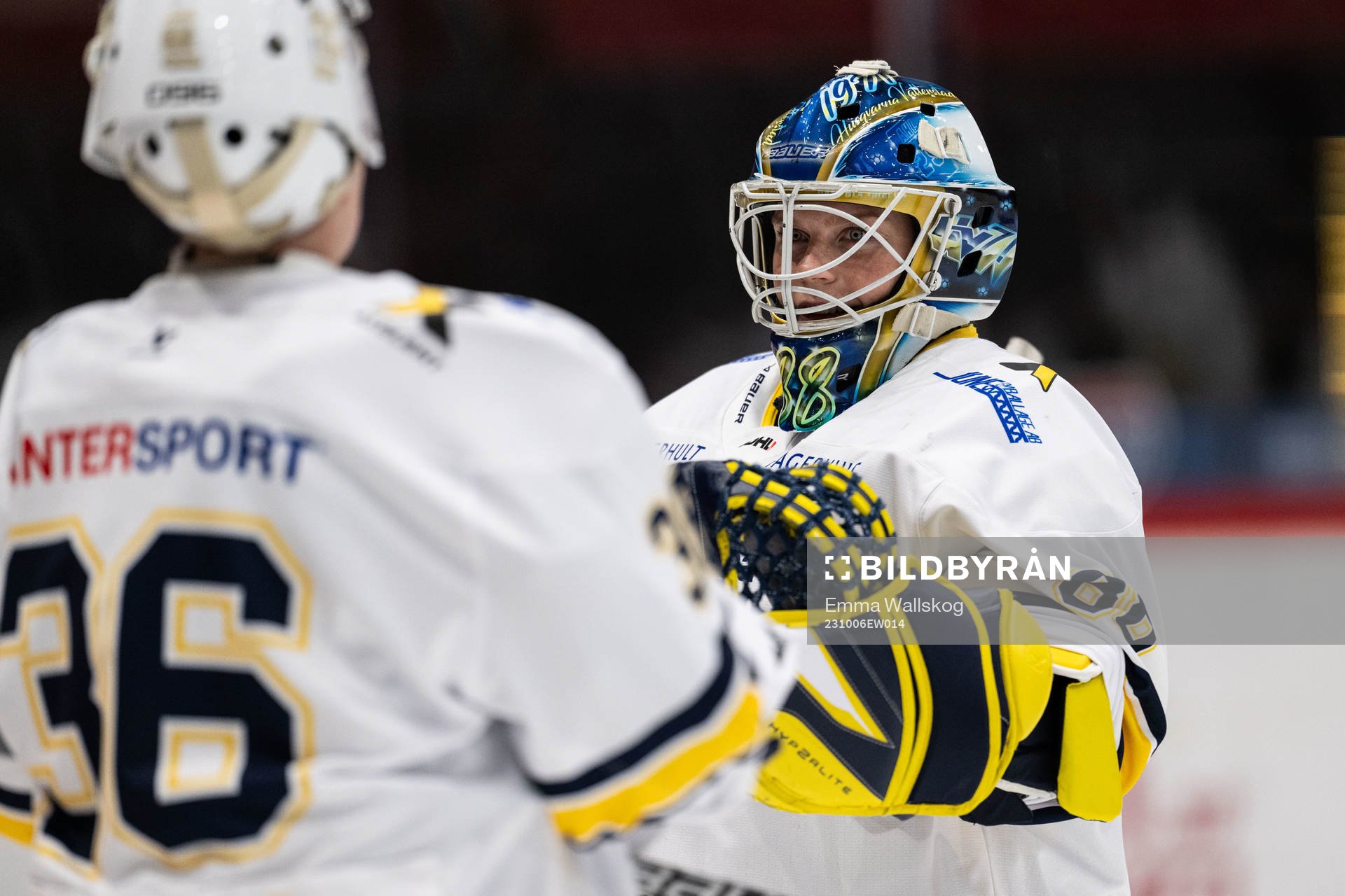 HV71s målvakt Anni Keisala och målvakt Lina Van Noort