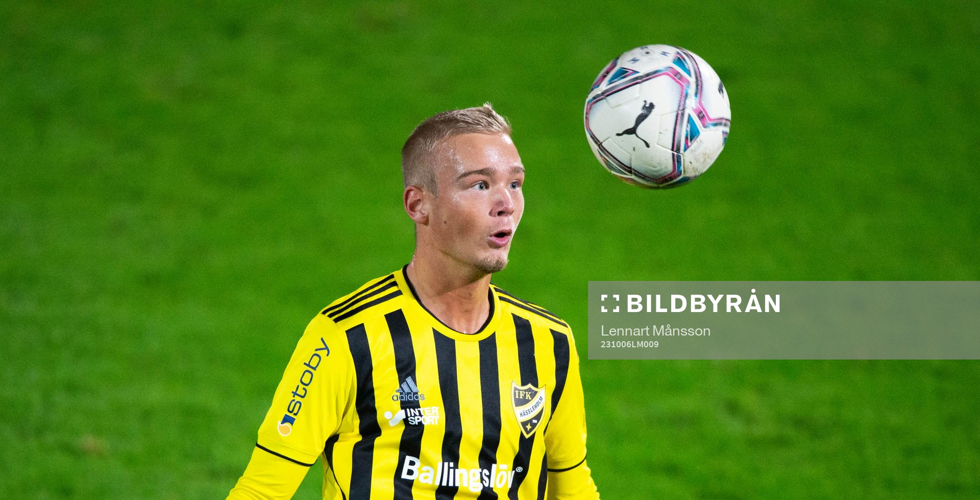 IFK Hässleholms Olle Kjellman Olblad i matchen i div. 2