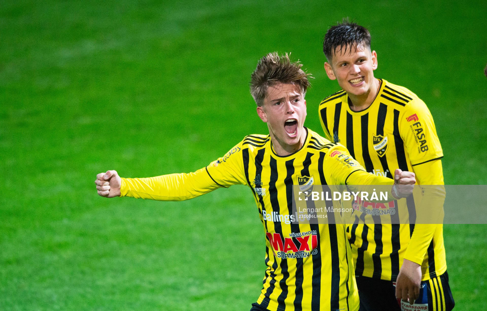 IFK Hässleholms Jussi Tikkanen och Viktor Ahlgren (båda