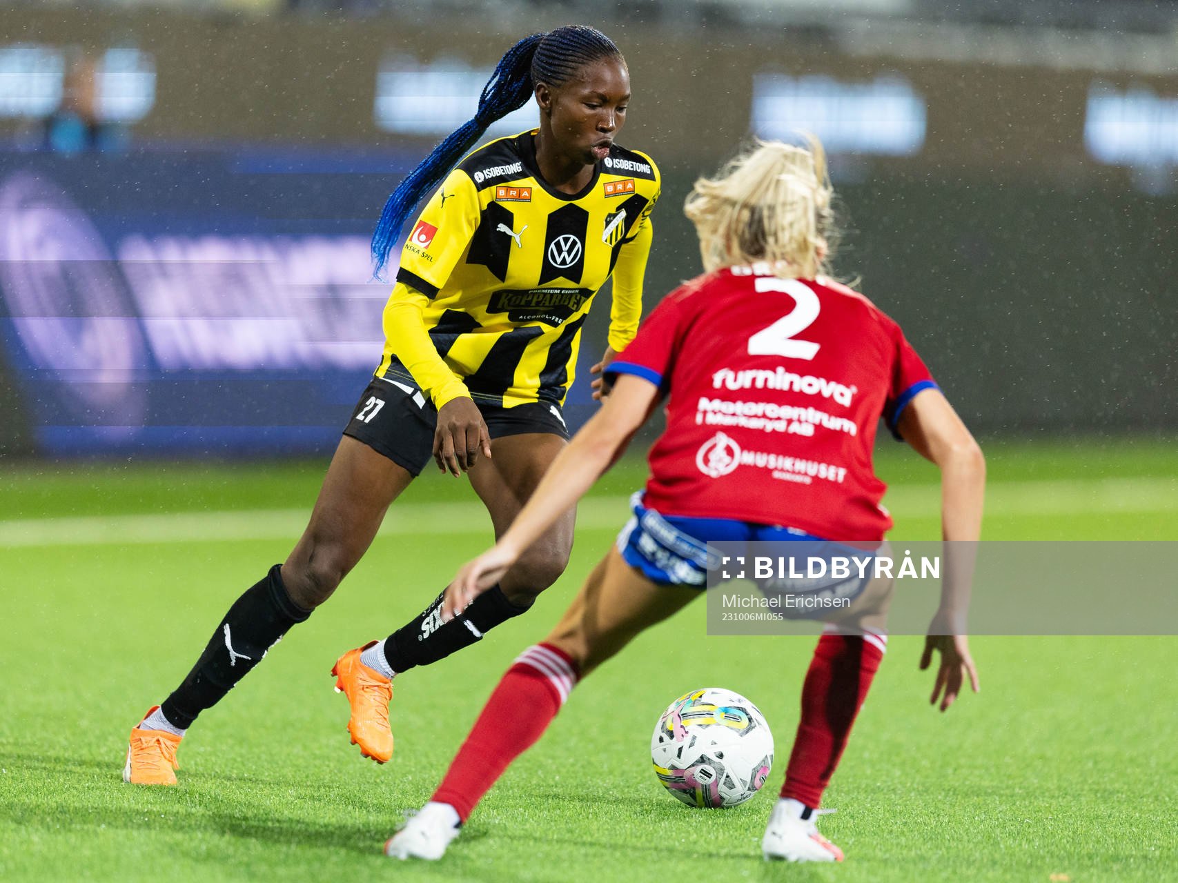Häckens Aisha Masaka och Vittsjös Charlotte Grant