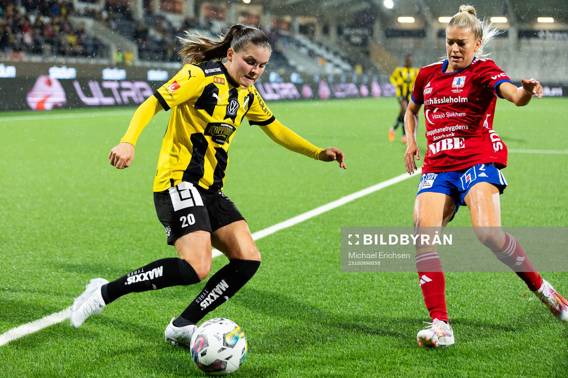 Häckens Hanna Wijk och Vittsjös Charlotte Grant