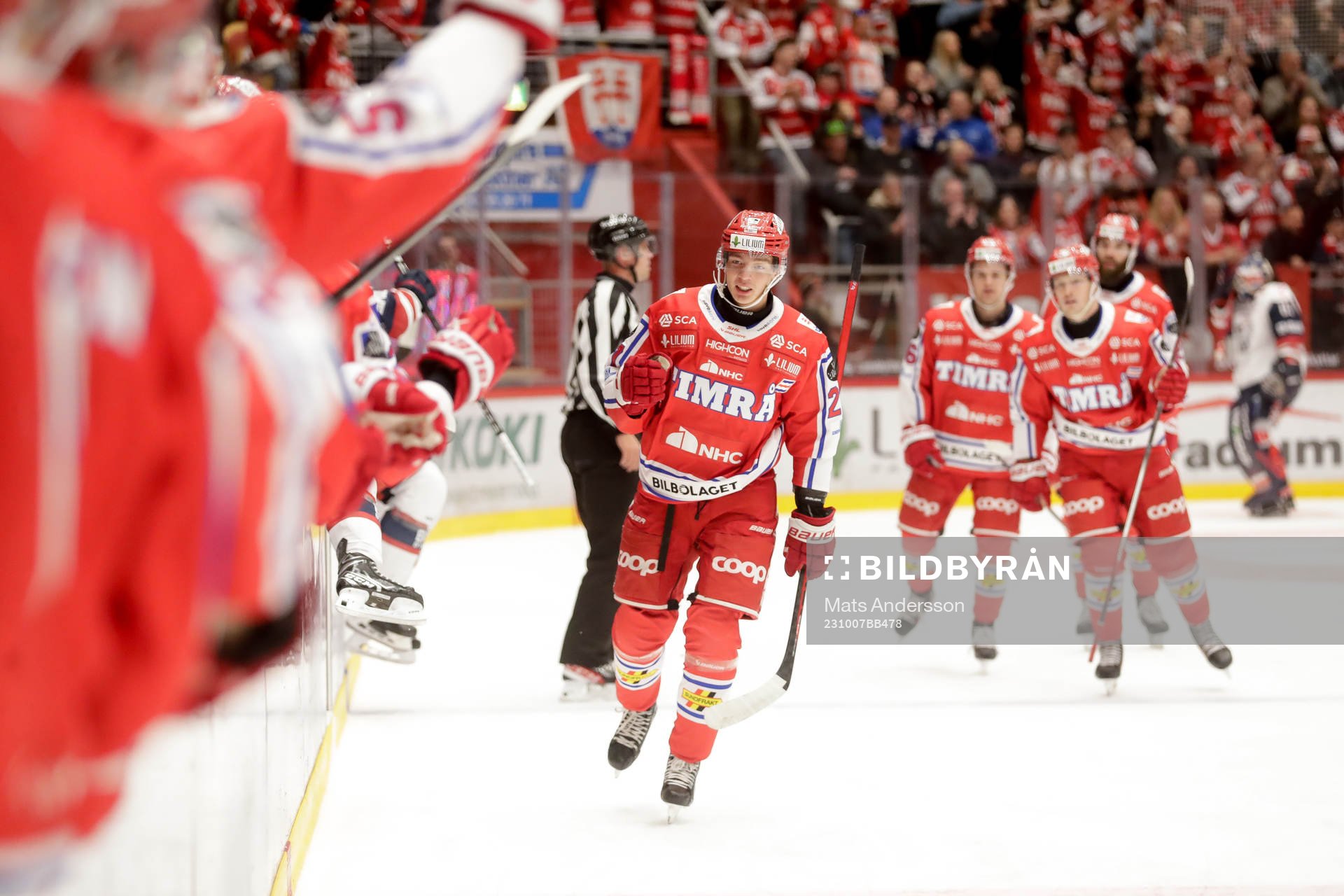 Timrås Oliver Johansson jublar