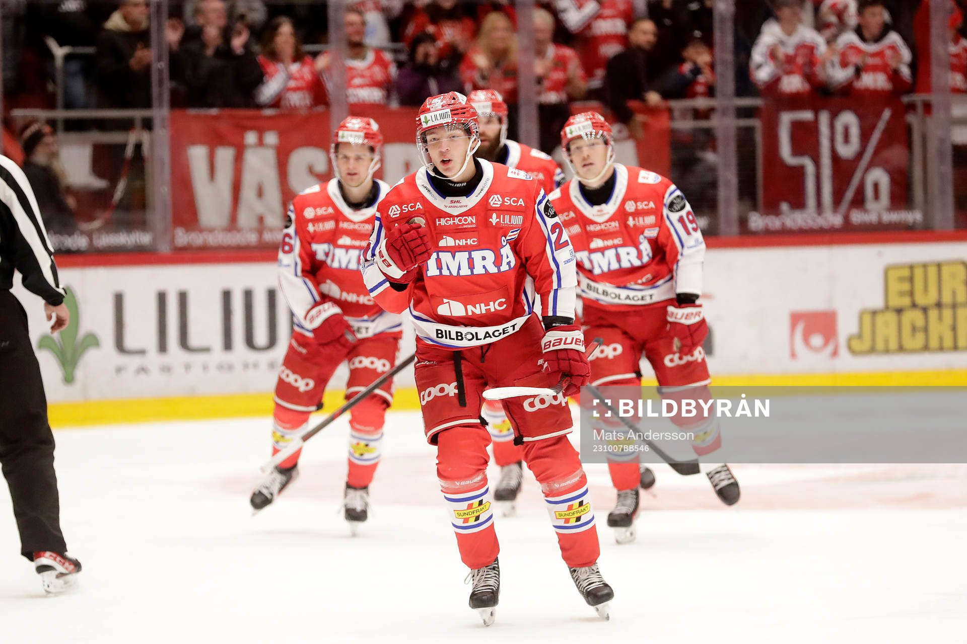 Timrås Oliver Johansson jublar