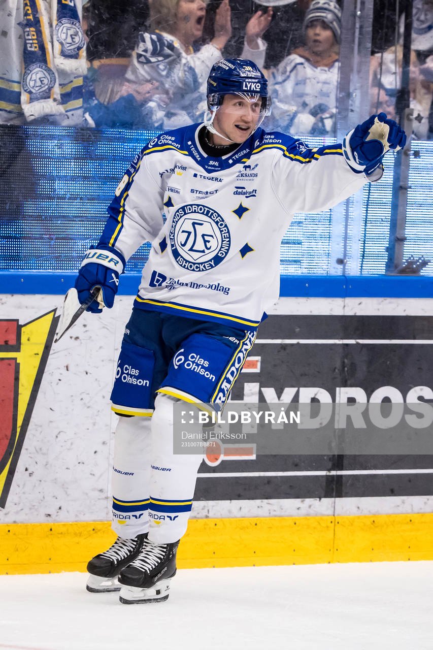 Leksands Olle Alsing jublar