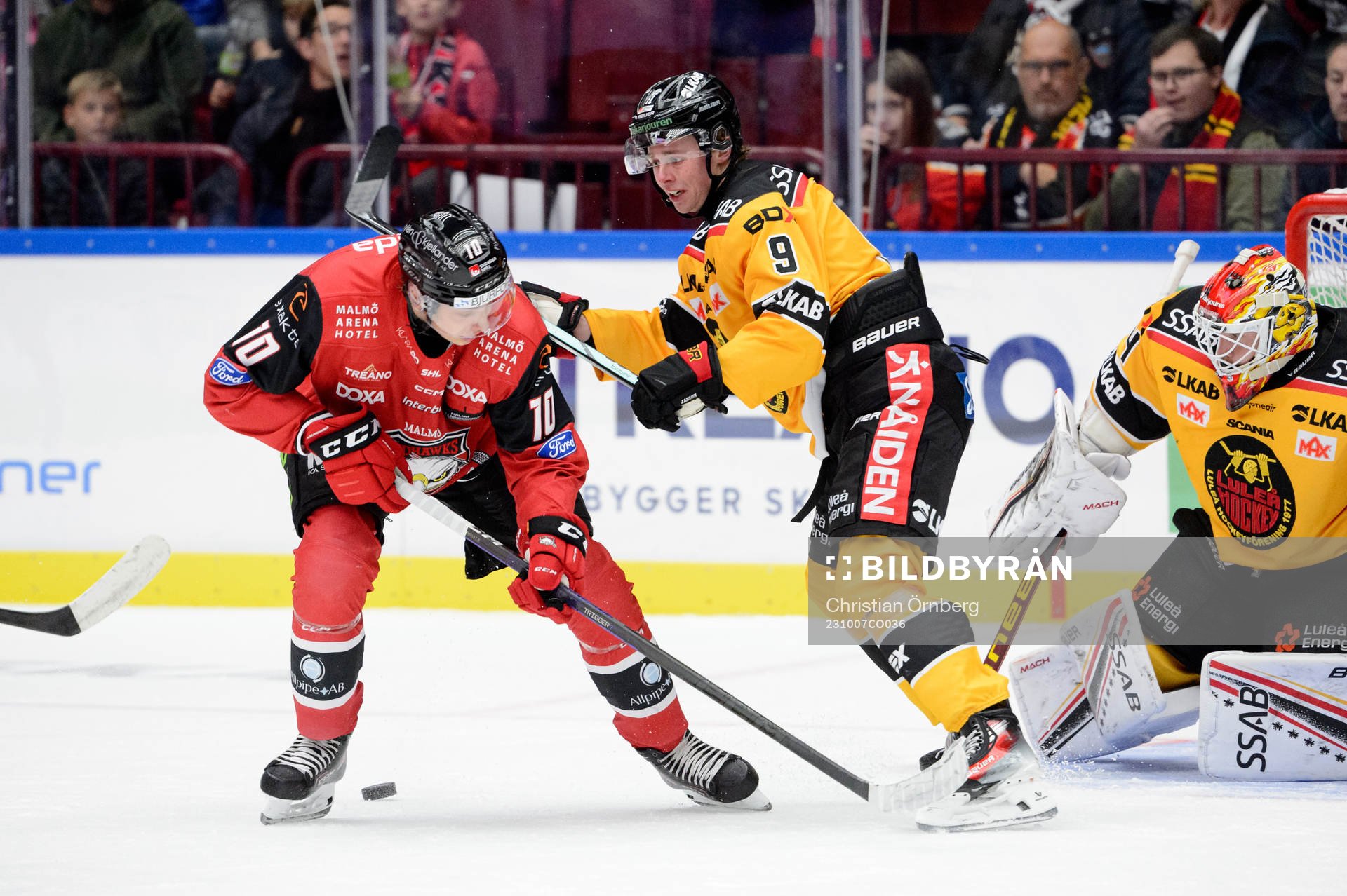 Malmö Redhawks William Von Barnekow och Luleås Ludvig