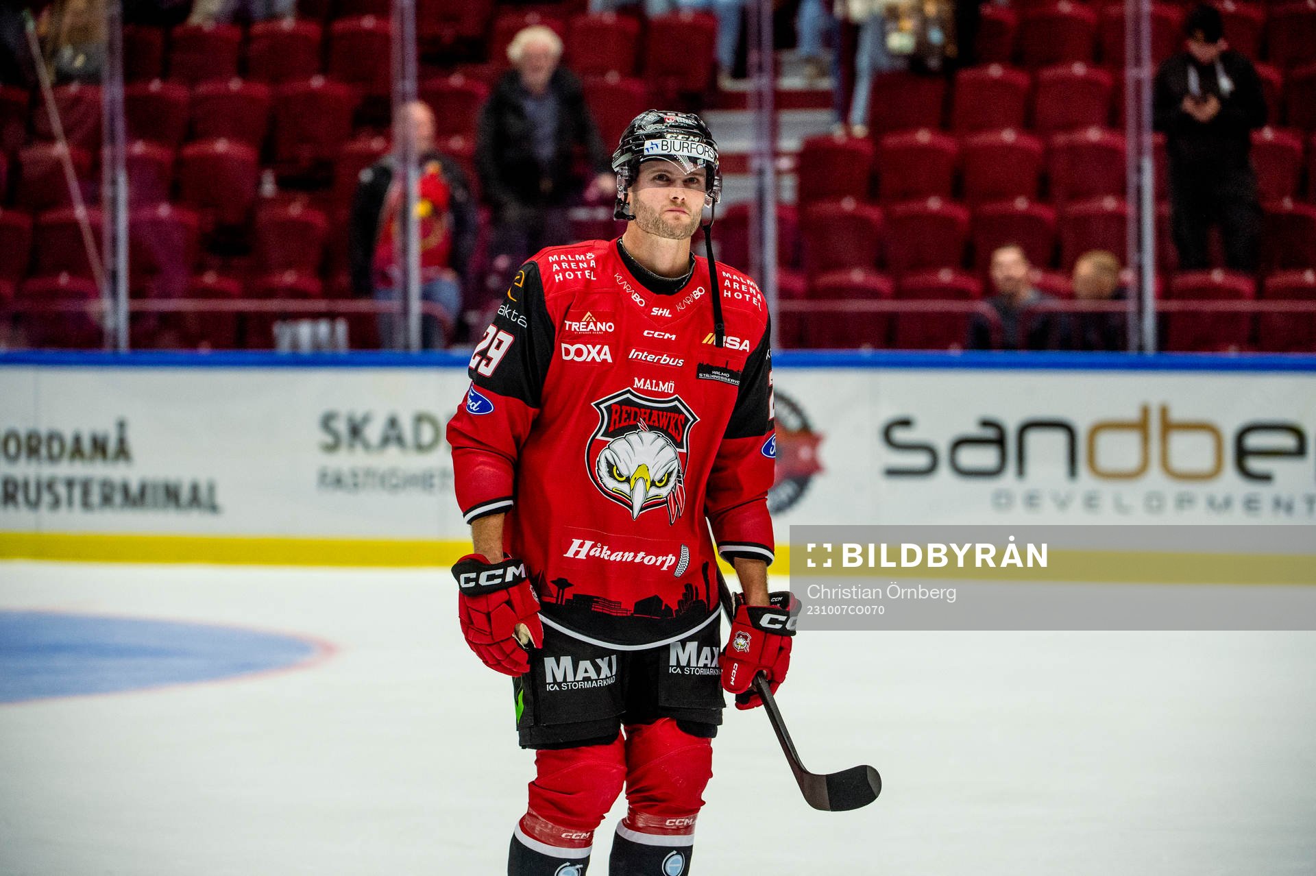 Malmö Redhawks Kim Rosdahl deppar