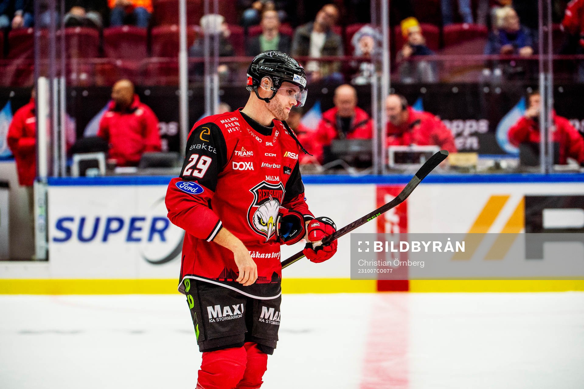 Malmö Redhawks Kim Rosdahl deppar