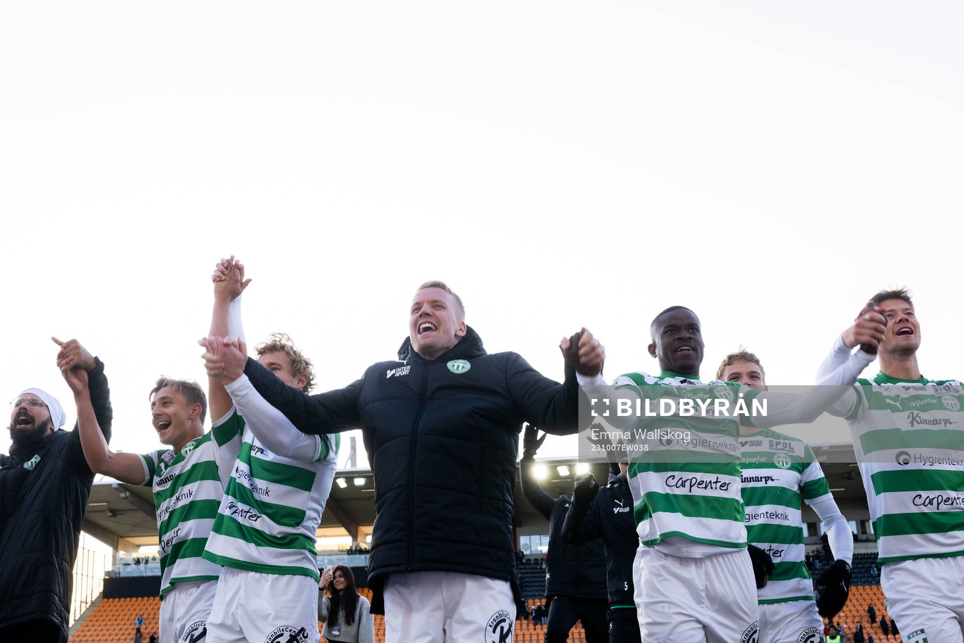 Västerås SKs spelare jublar