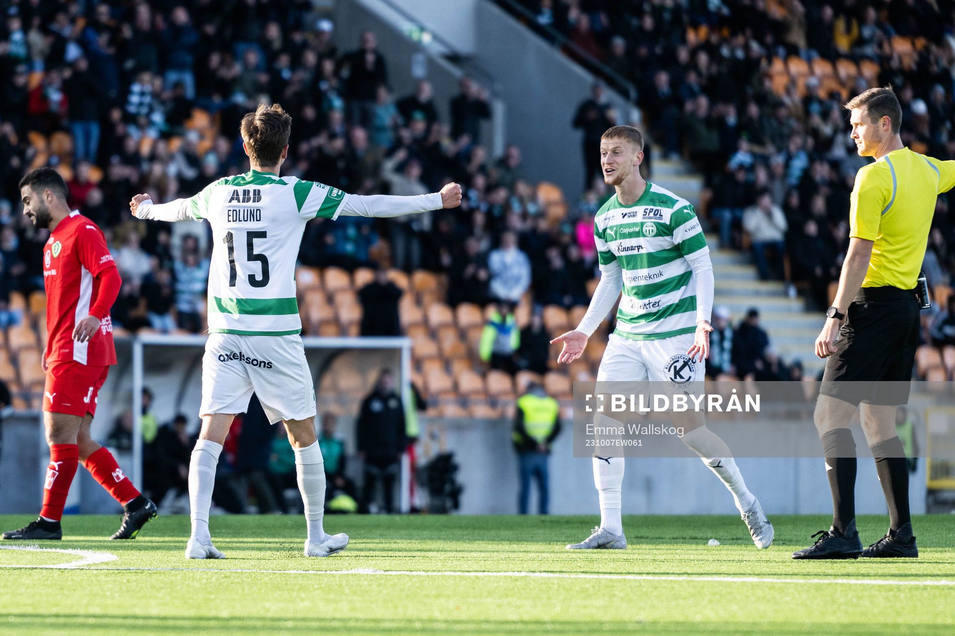 Västerås SKs Olle Edlund och Daniel Ask jublar