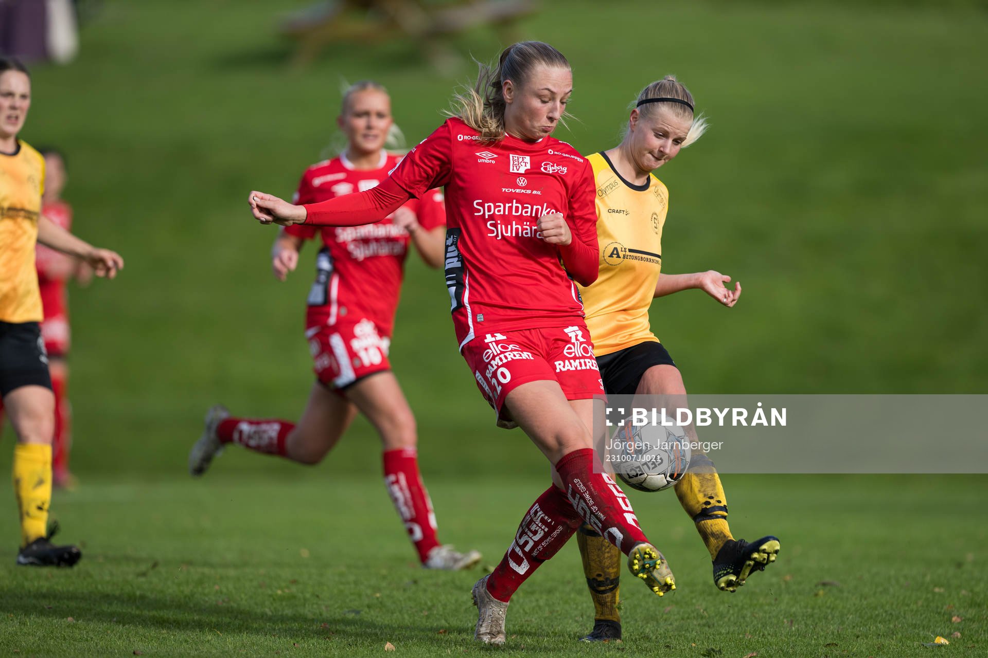 Elfsborgs Stina Jensen och Skepplandas Hanna Classon