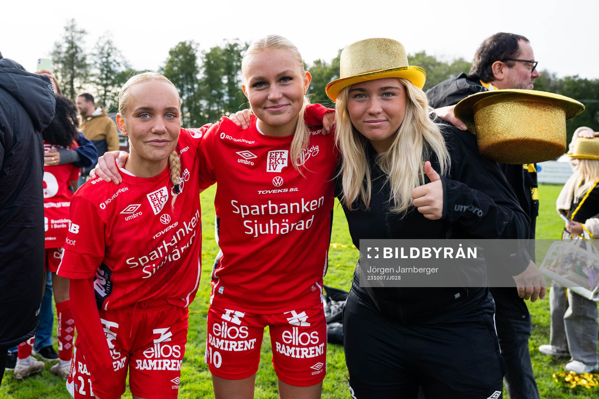 Elfsborgs spelare och ledare firar seriesegern