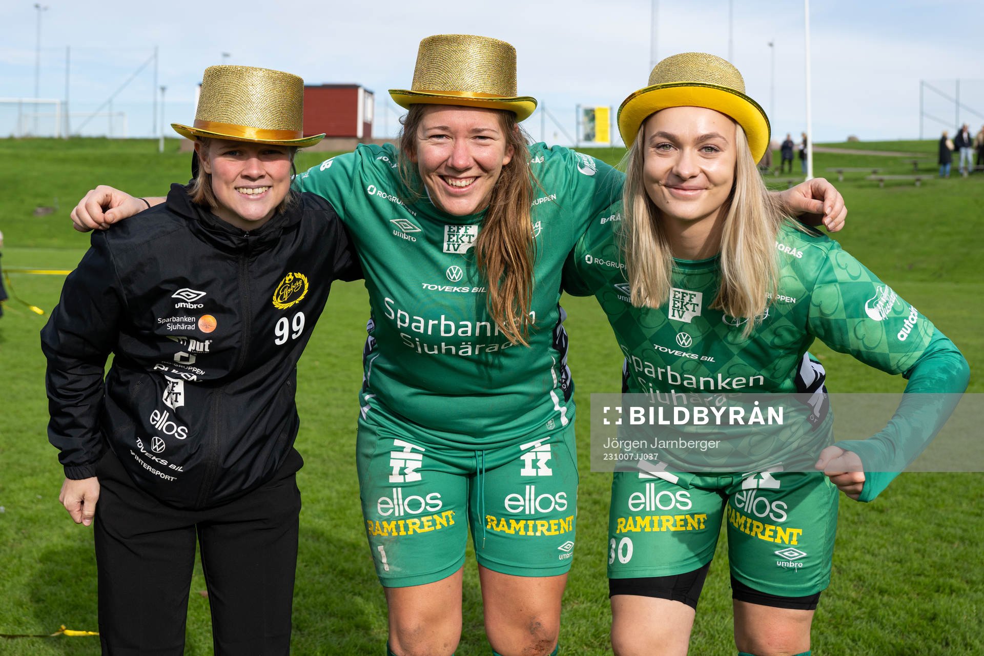 Elfsborgs spelare och ledare firar seriesegern