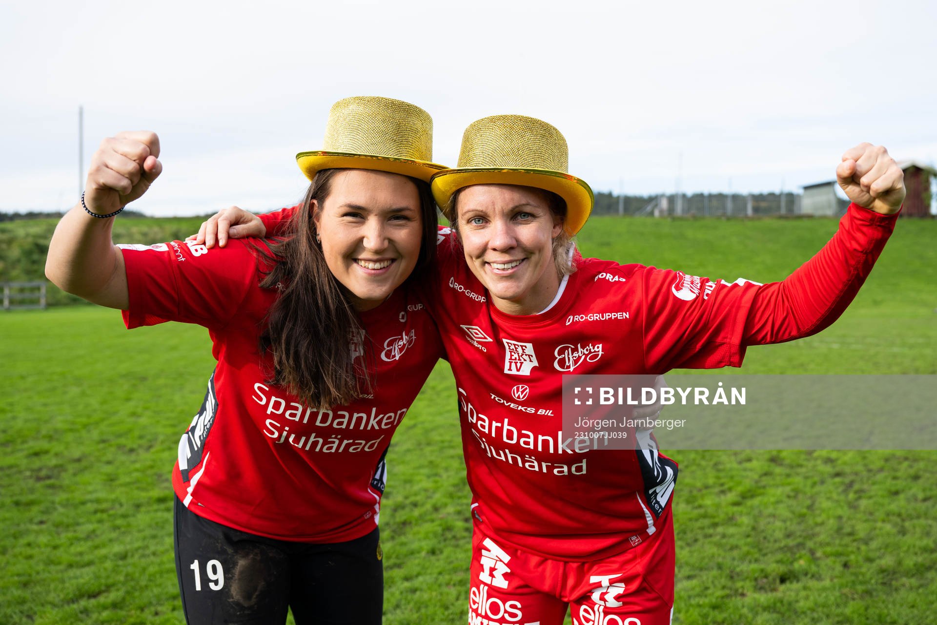 Elfsborgs spelare och ledare firar seriesegern