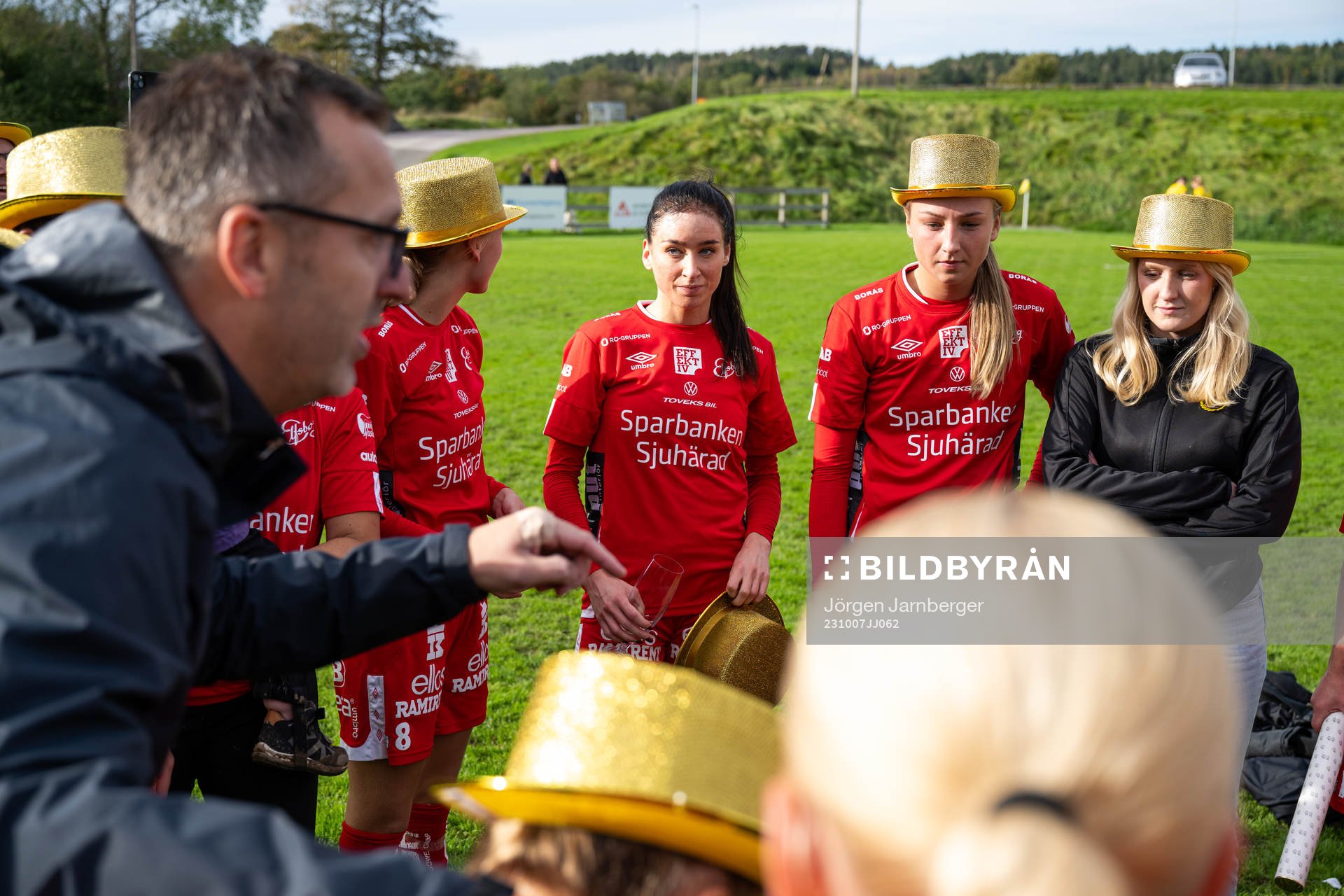 Elfsborgs spelare och ledare firar seriesegern