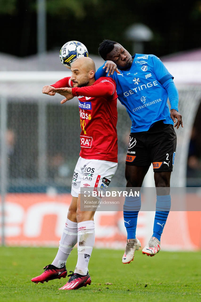 Degerfors Pashang Abdulla och Halmstads Thomas Boakye