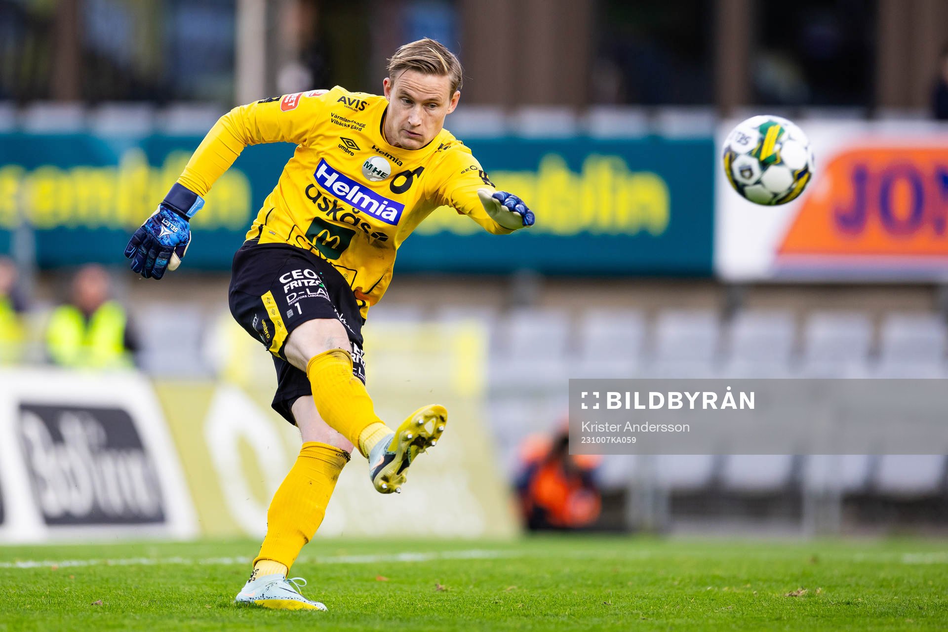 Degerfors målvakt Sondre Lovseth Rossbach