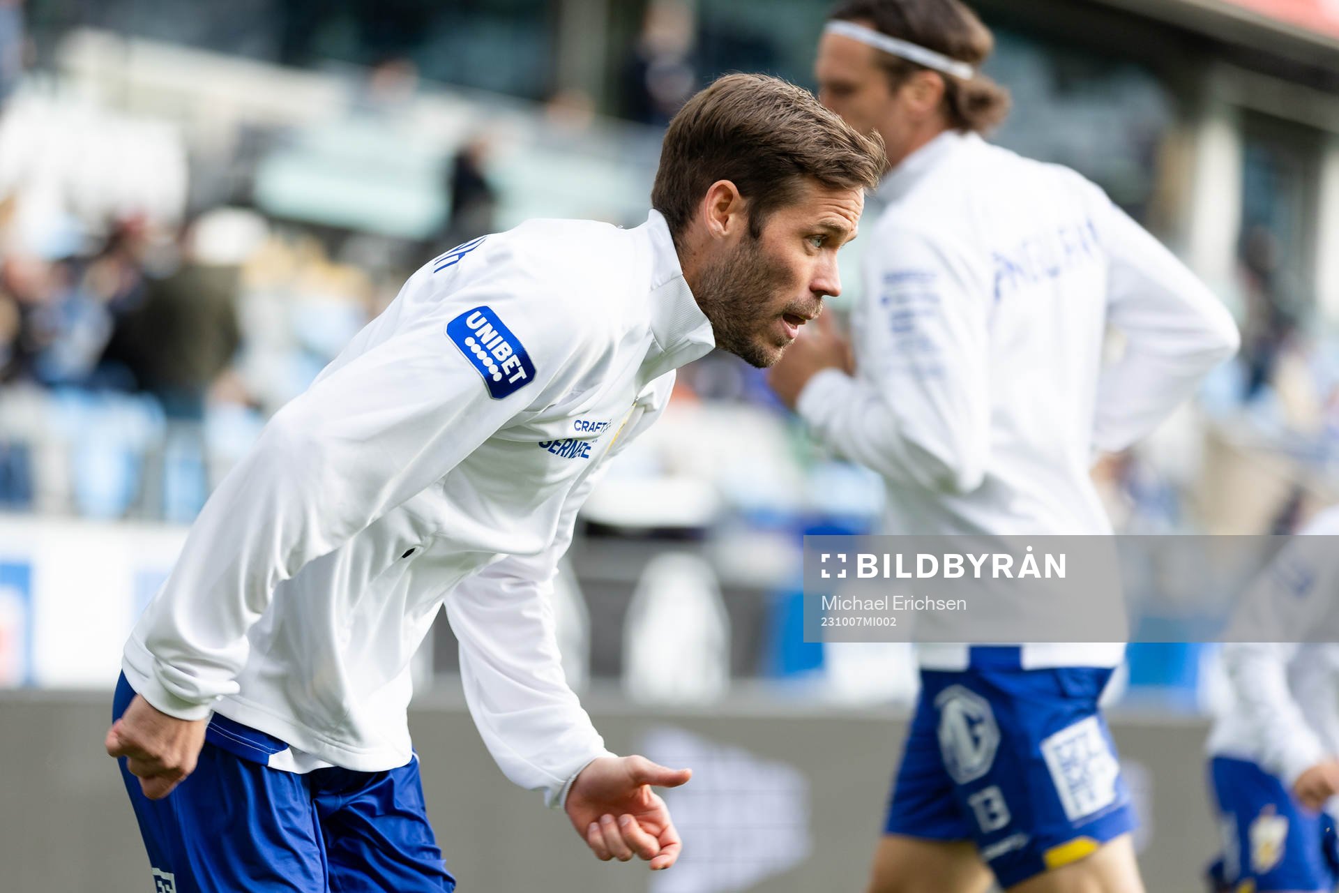 IFK Göteborgs Emil Salomonsson innan fotbollsmatchen i