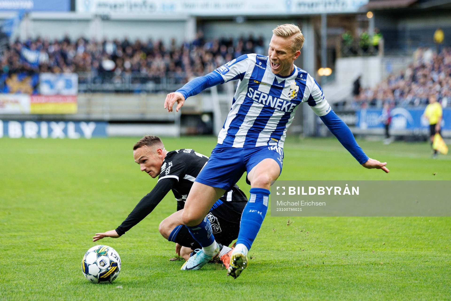 Sirius Aron Bjarnason och IFK Göteborgs Oscar Wendt