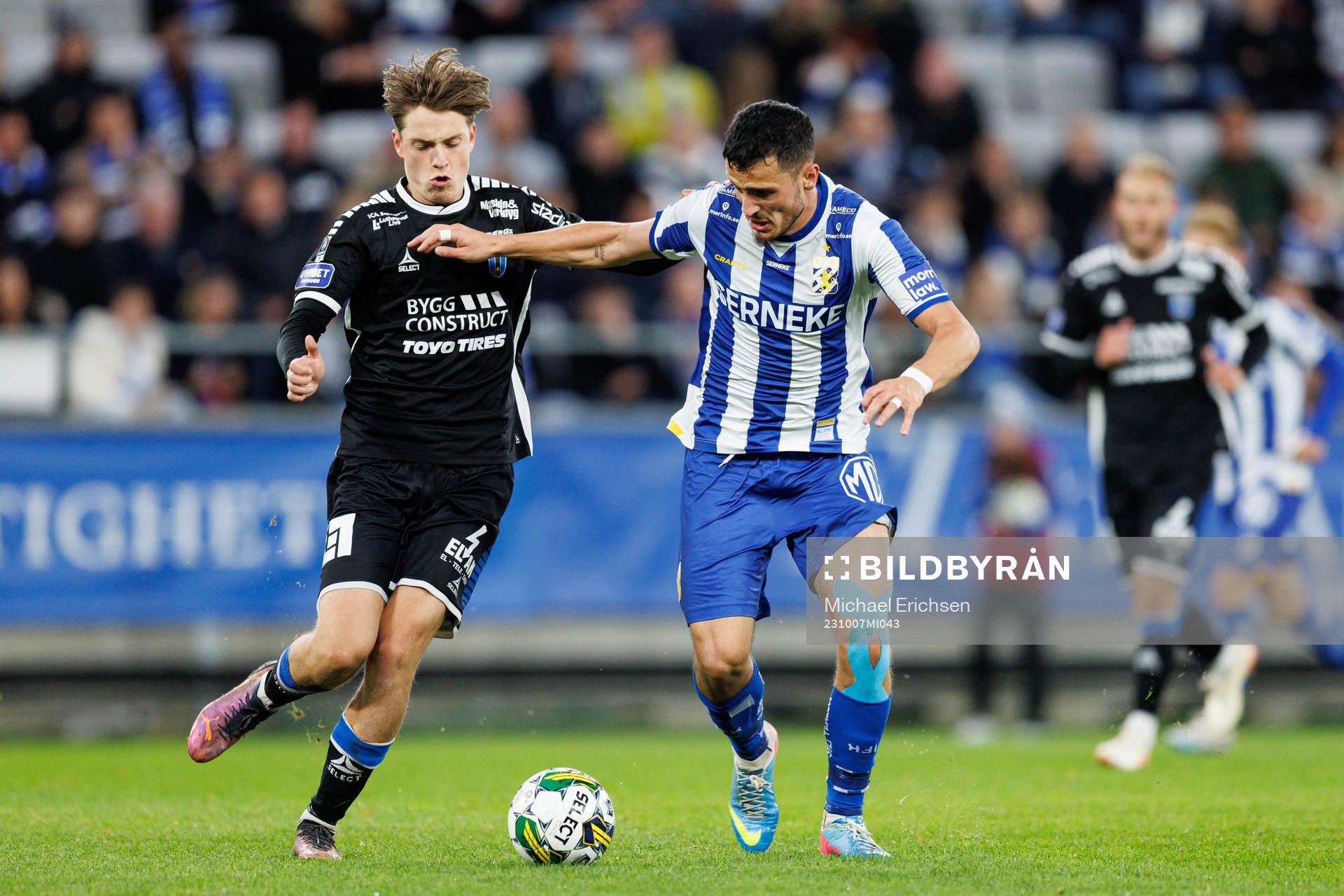 Sirius Adam Vikman och IFK Göteborgs Astrit Selmani