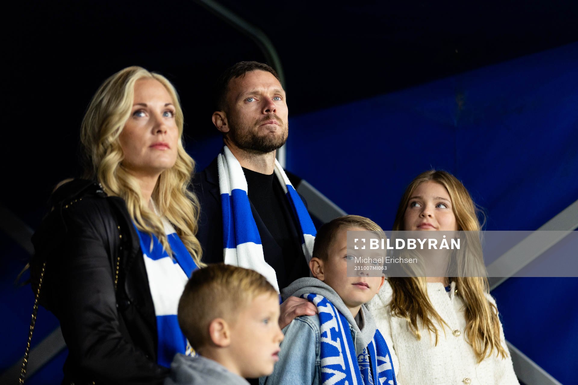 IFK Göteborgs Marcus Berg med familj hyllas