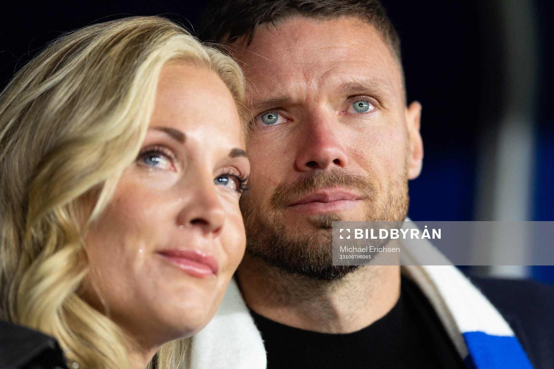 IFK Göteborgs Marcus Berg med sin fru Josefine Ringblom