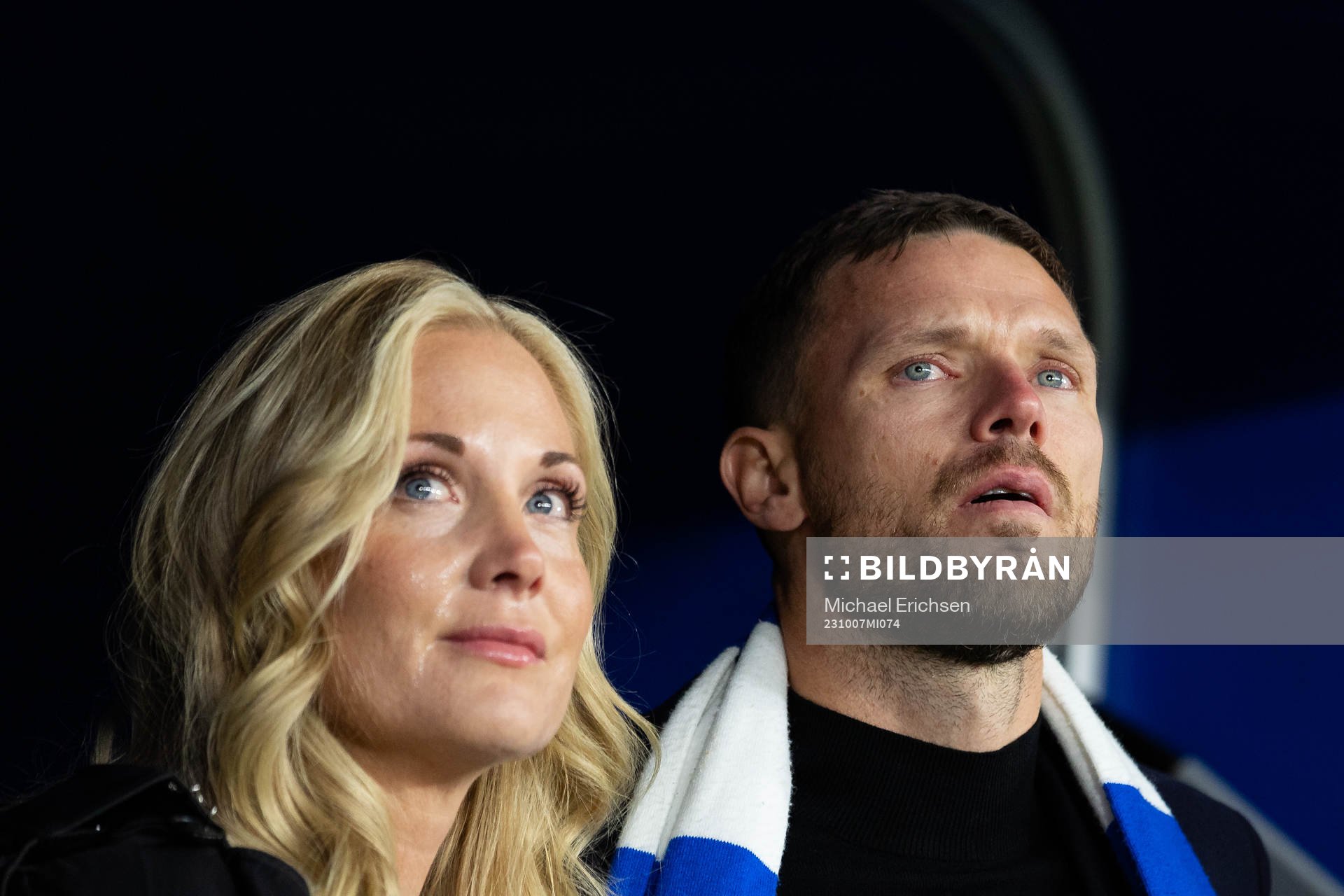 IFK Göteborgs Marcus Berg med sin fru Josefine Ringblom