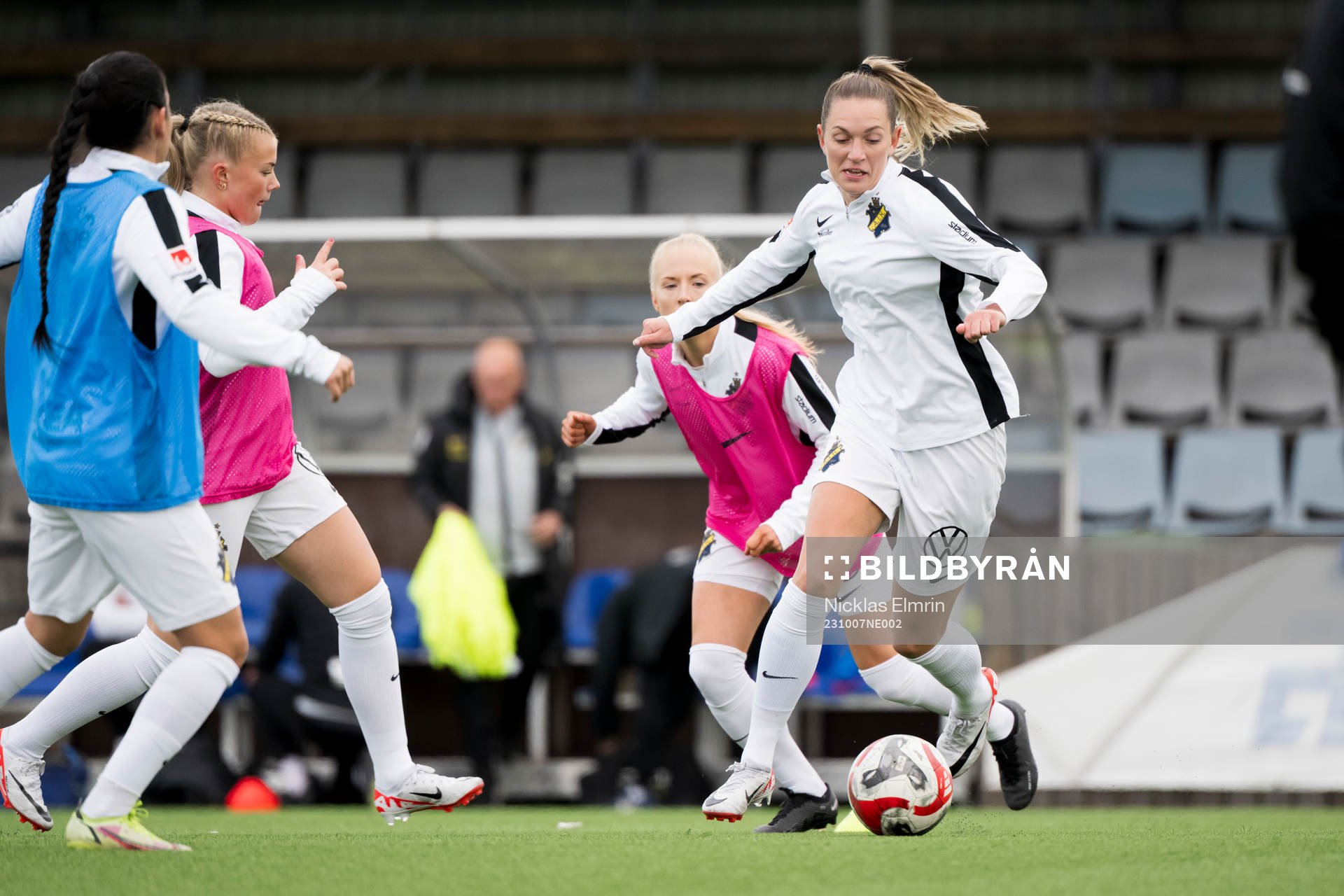 under fotbollsmatchen i Elitettan mellan Jitex och AIK