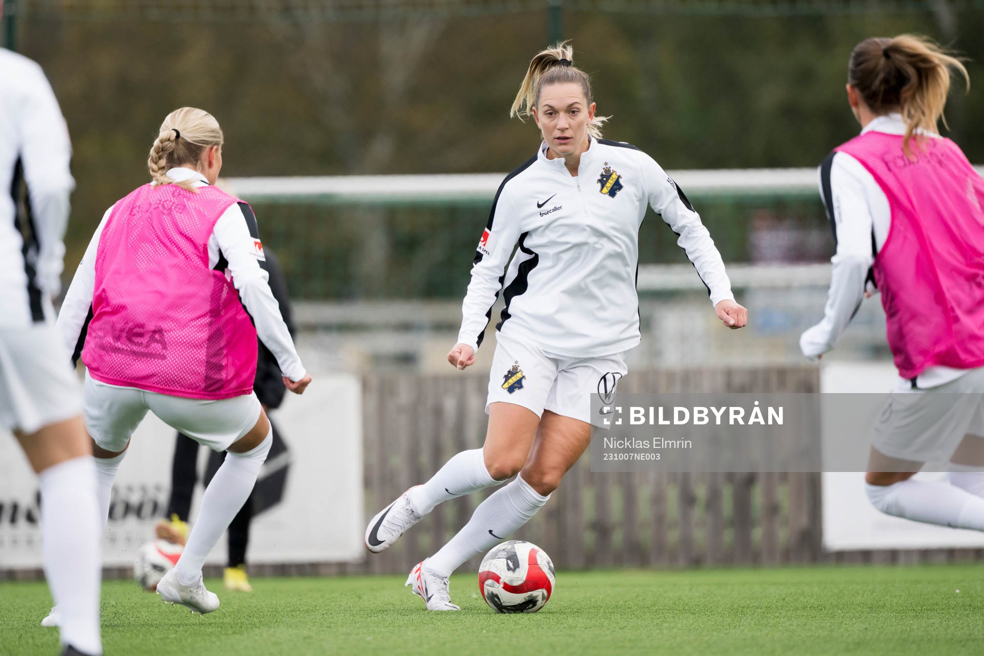 under fotbollsmatchen i Elitettan mellan Jitex och AIK