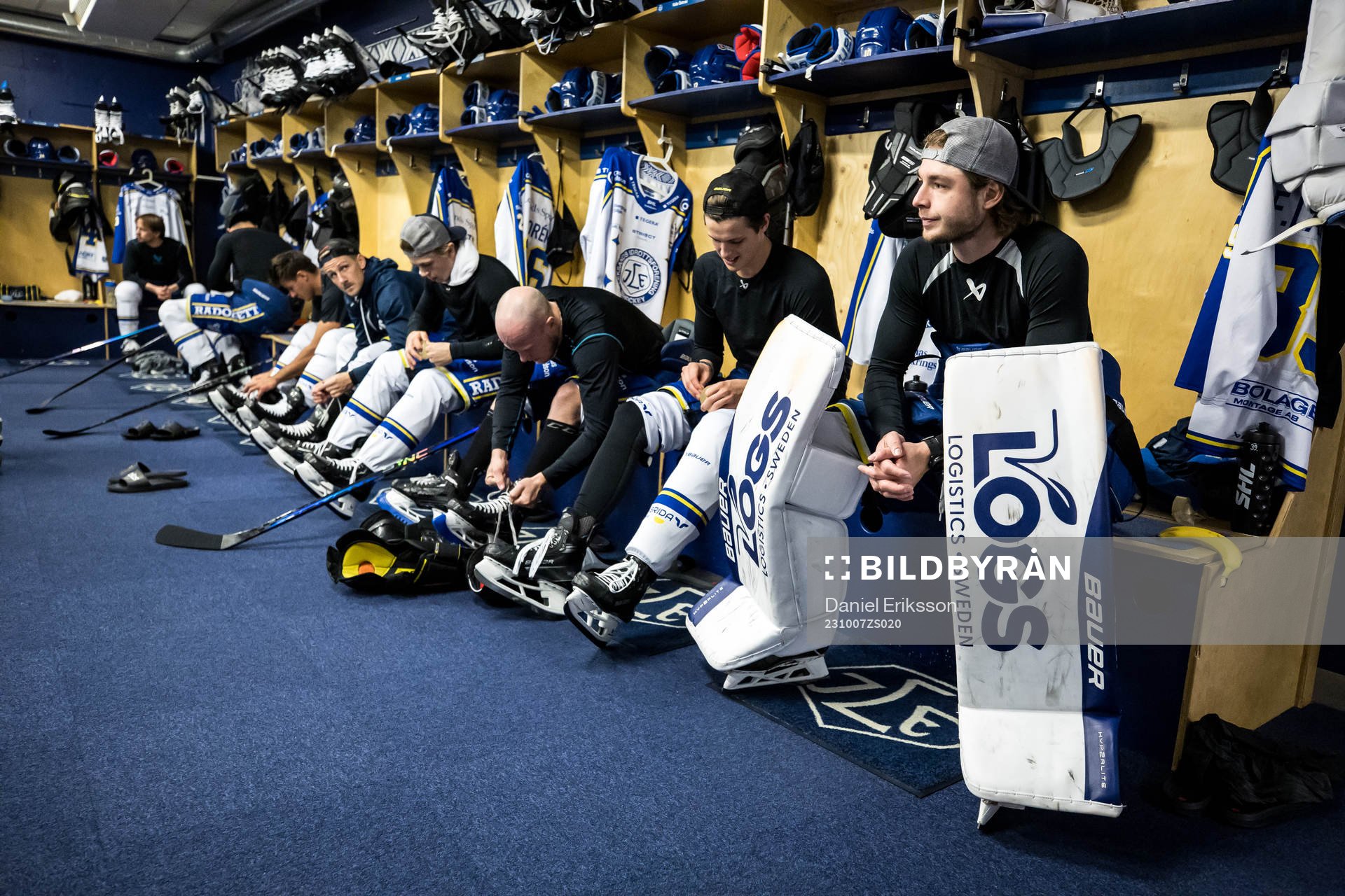 Leksands målvakt Filip Larsson och Leksands Anton