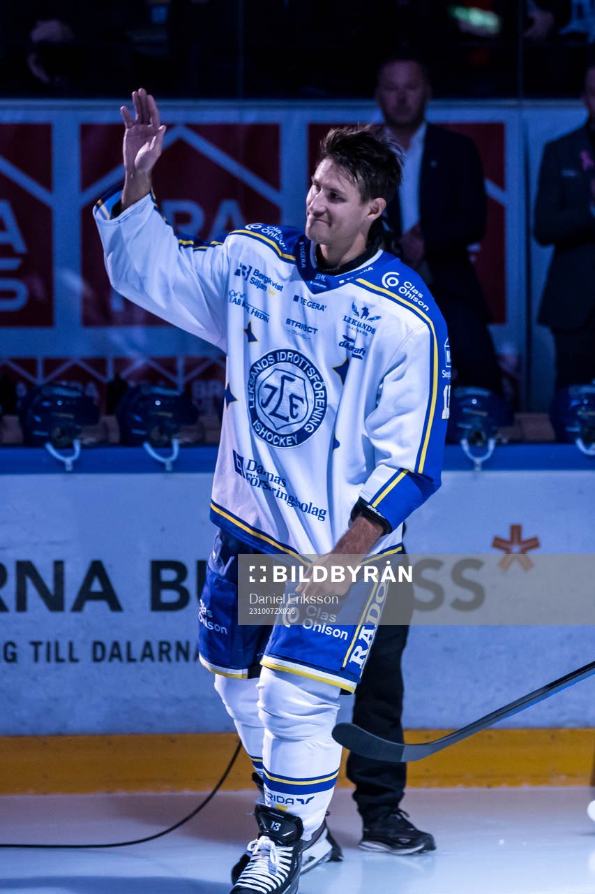Leksands Jon Knuts hyllas för klubbrekord flest antal