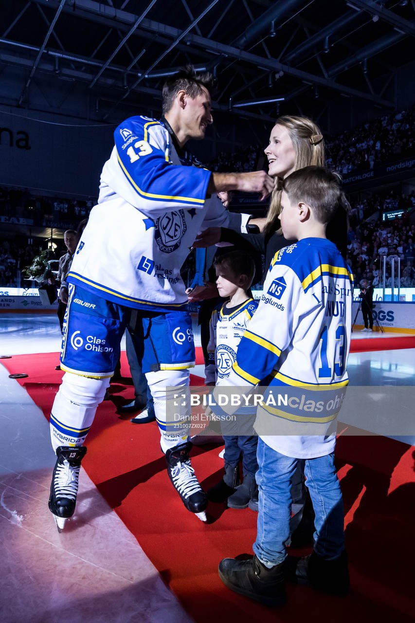 Leksands Jon Knuts hyllas för klubbrekord flest antal