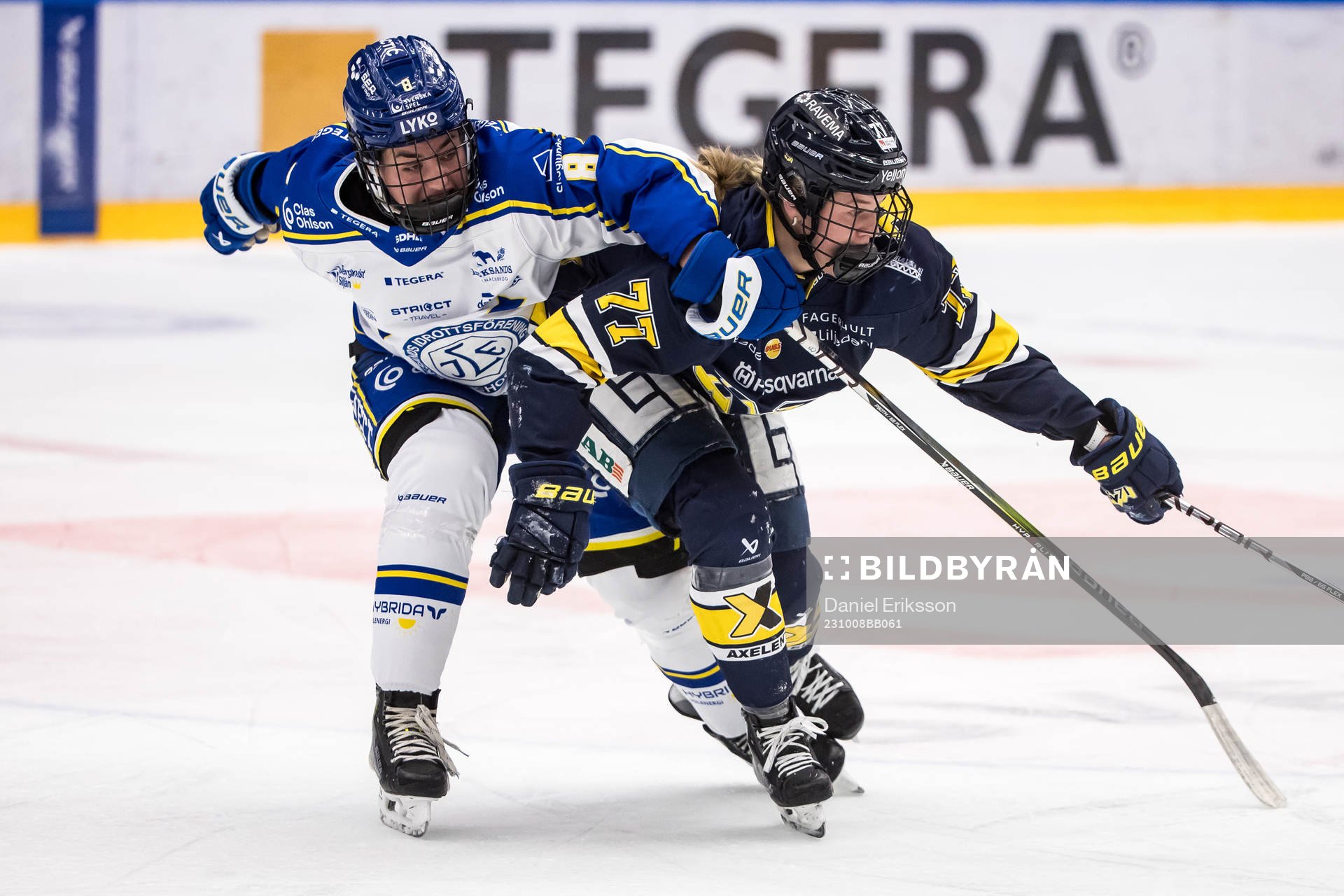 Leksands Ella Albinsson och HV71s Mira Jungåker