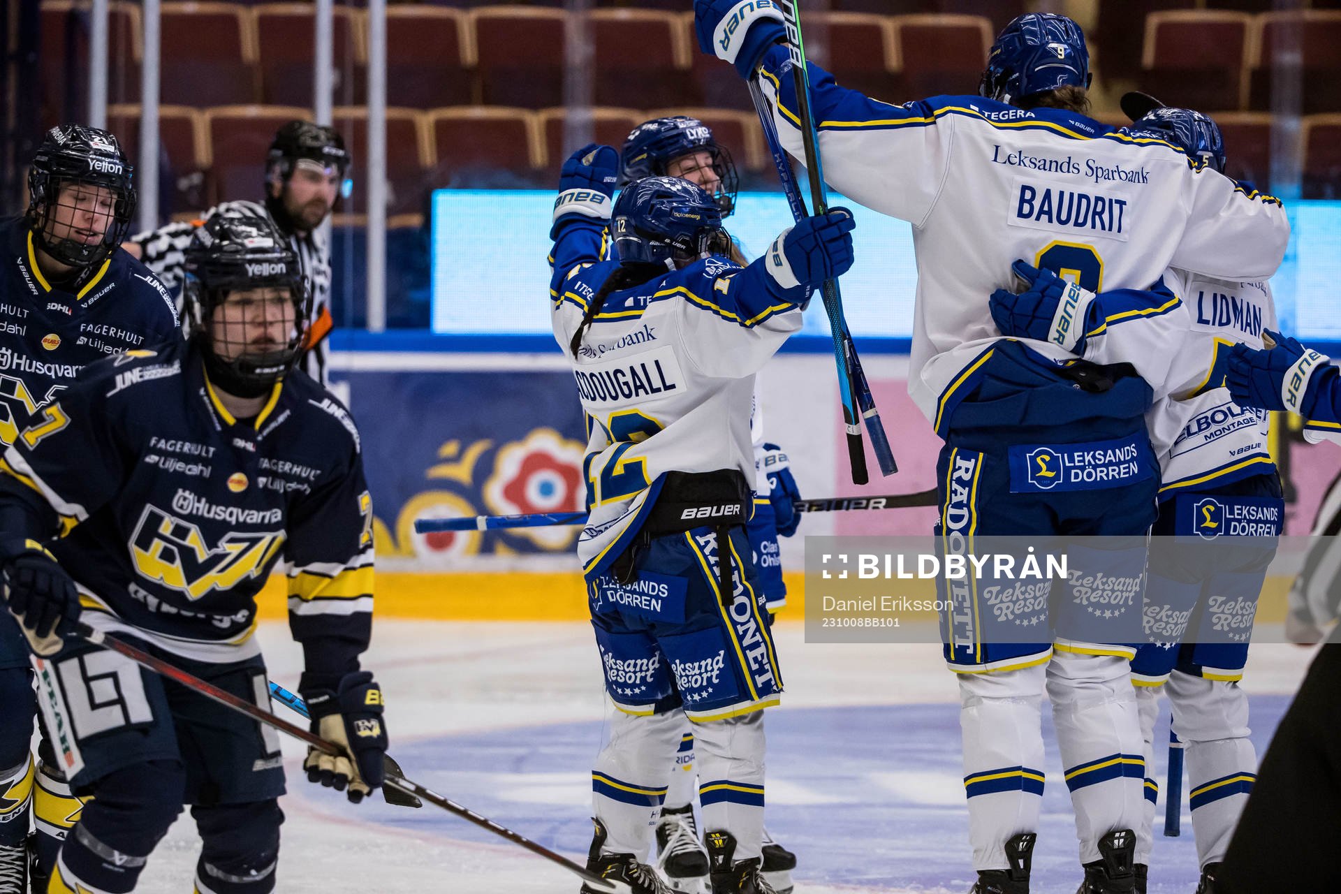 Leksands Emilie Kruse Johansen jublar
