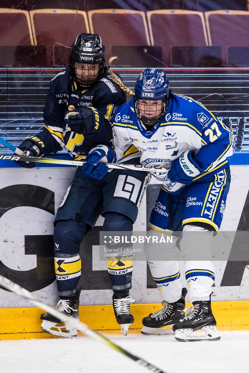HV71s Klara Seroiszkova  och Leksands Shay Maloney