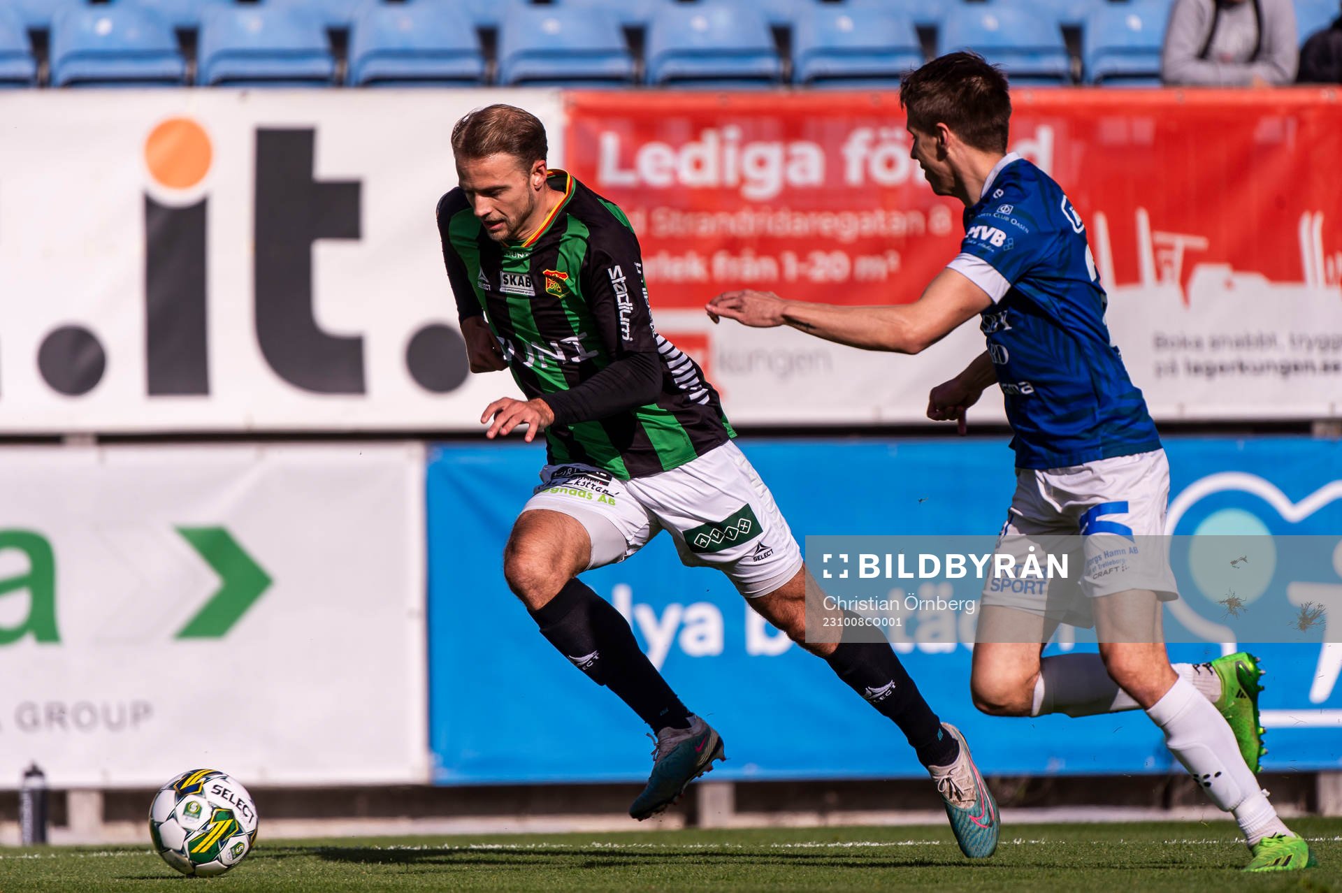 GAISs Gustav Lundgren och Trelleborgs Bödvar Bödvarsson