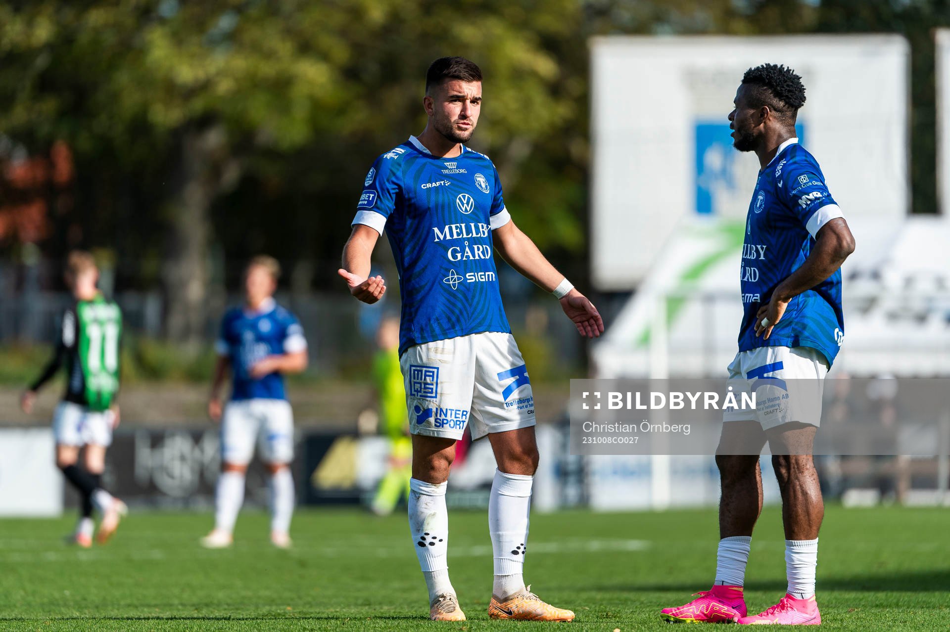 Trelleborgs Haris Brkic och Henry Offia deppar