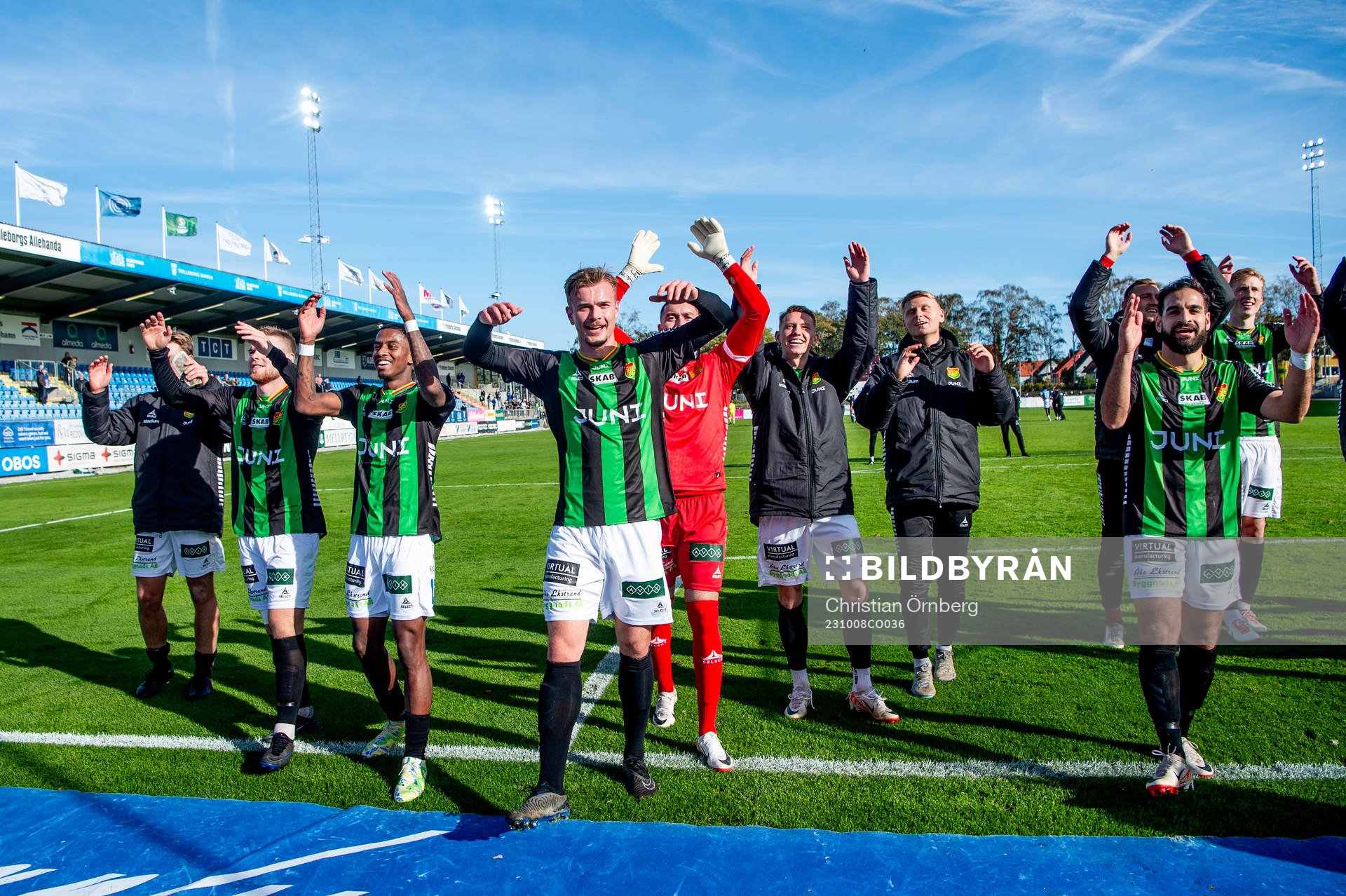 GAIS spelare jublar